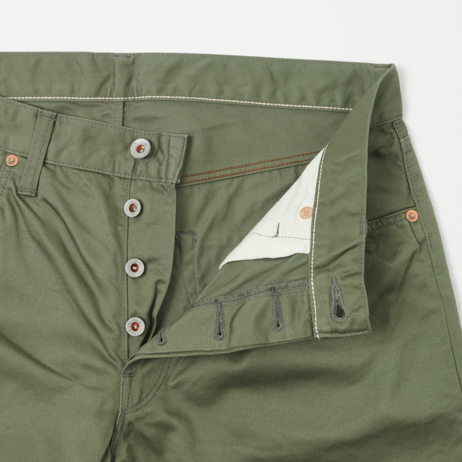 Spellbound Chino Cloth Regular Straight Jean - Olive Green