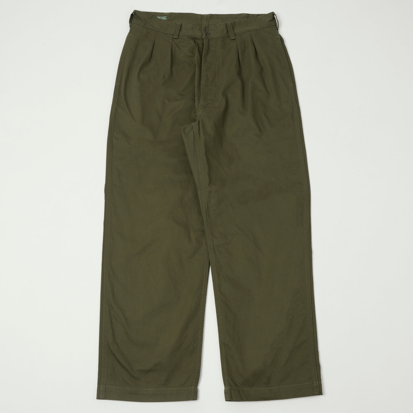Spellbound Double Pleat French Trousers - Olive