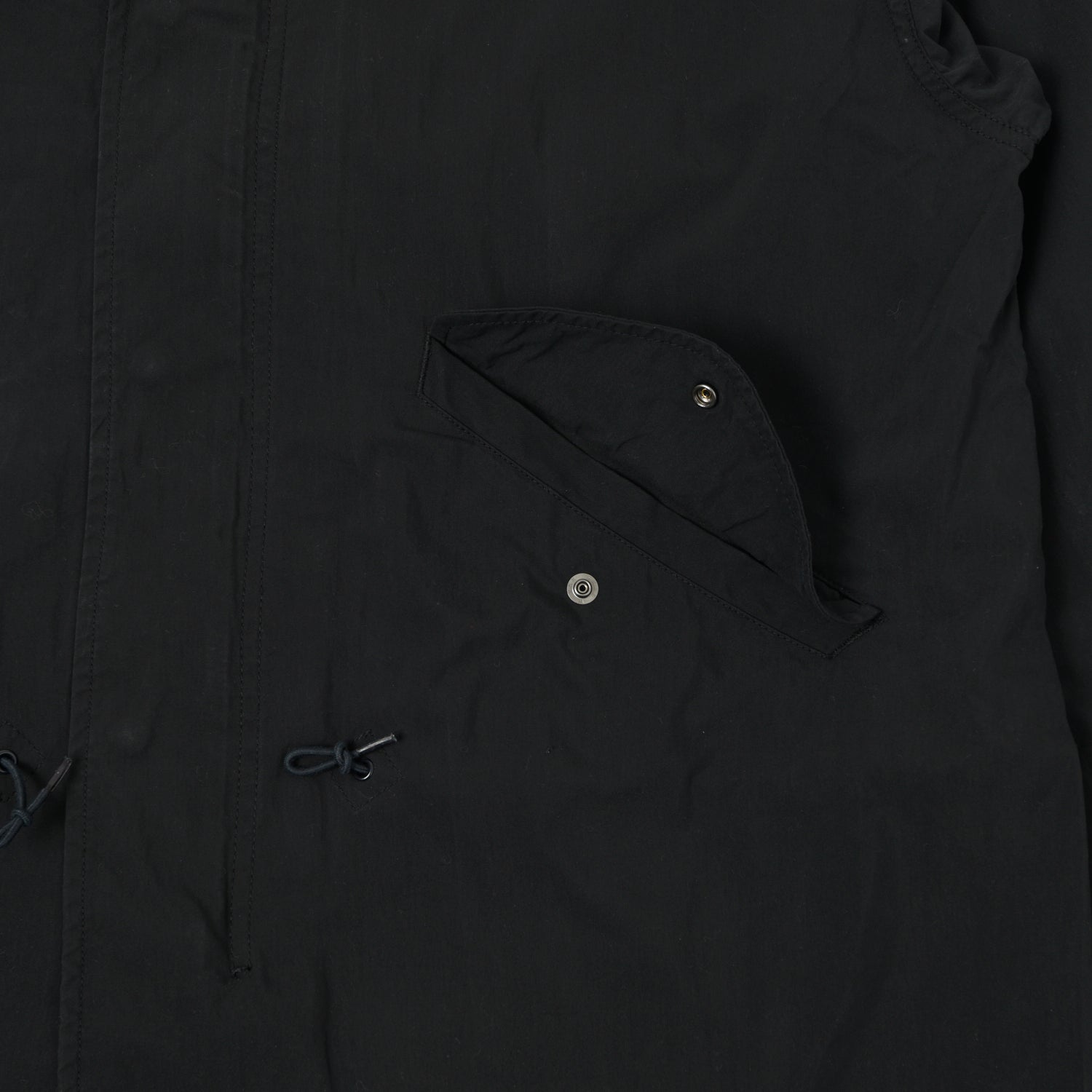 Spellbound Oversized Military M-65 Parka - Black