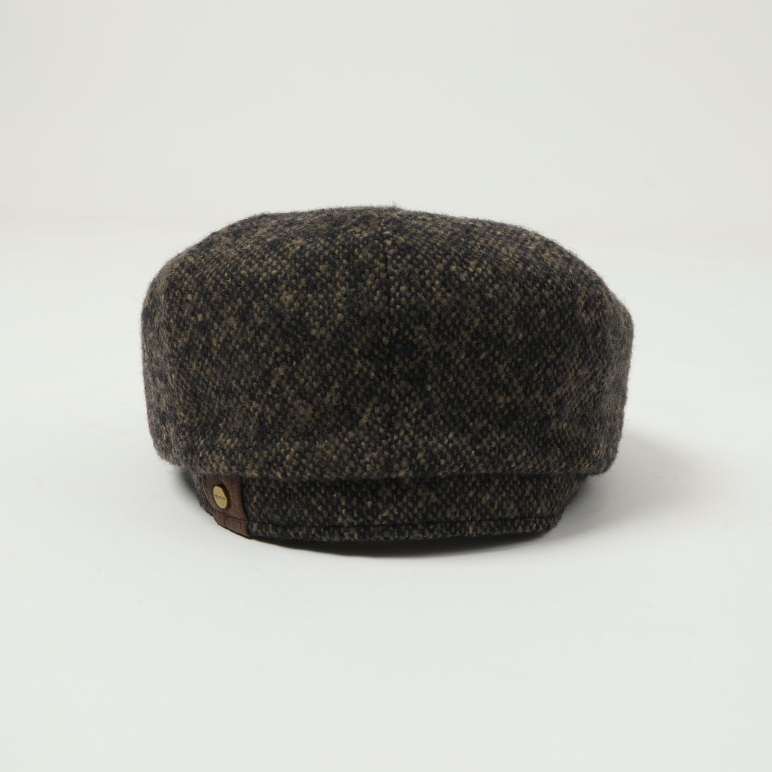 Stetson Donegal Tweed Flat Cap - Dark Grey