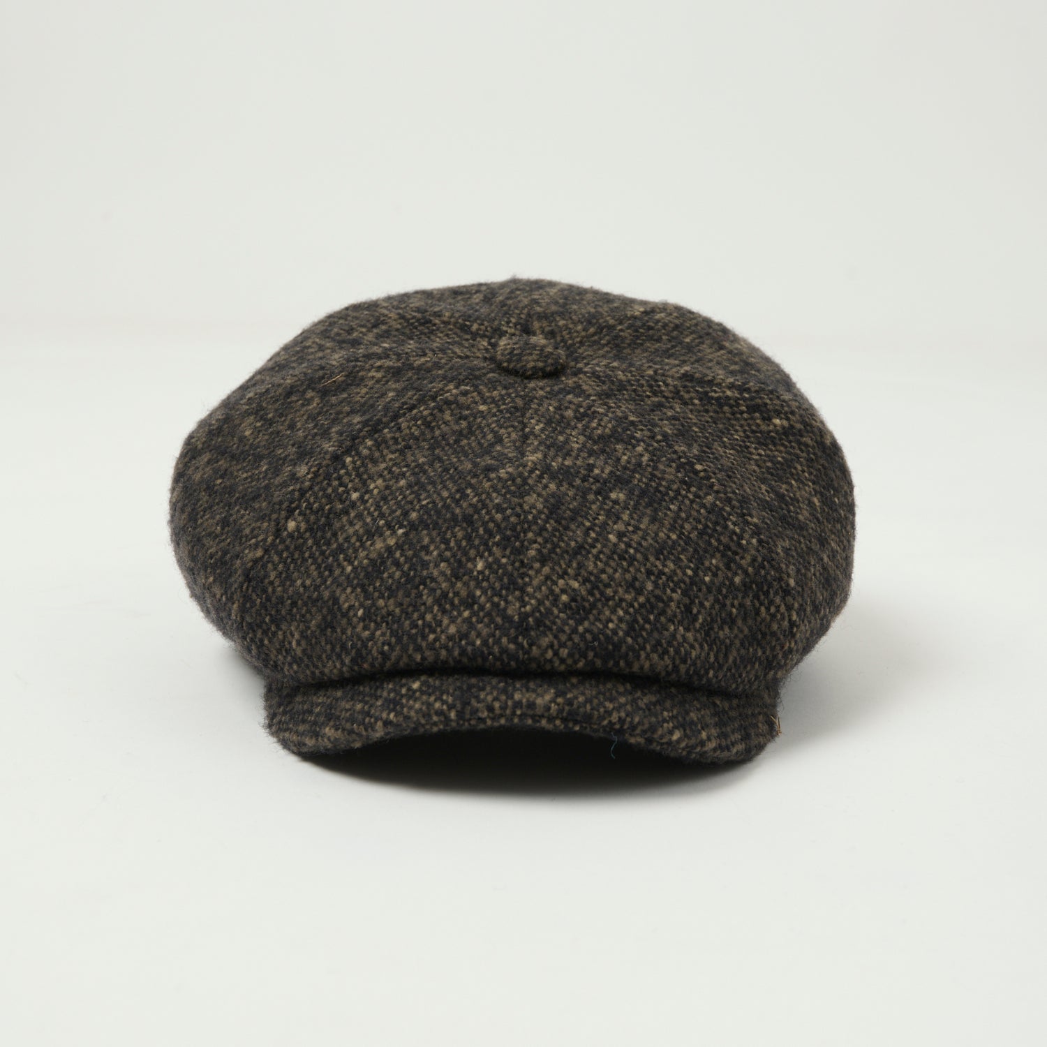 Stetson Donegal Tweed Flat Cap - Dark Grey