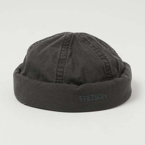 Stetson 8821107-1 Organic Cotton Docker Delave Cap - Charcoal