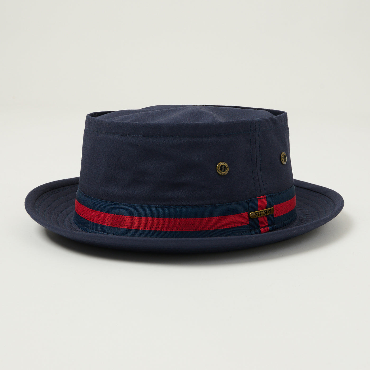 Stetson Classic Band Pork Pie Hat - Navy