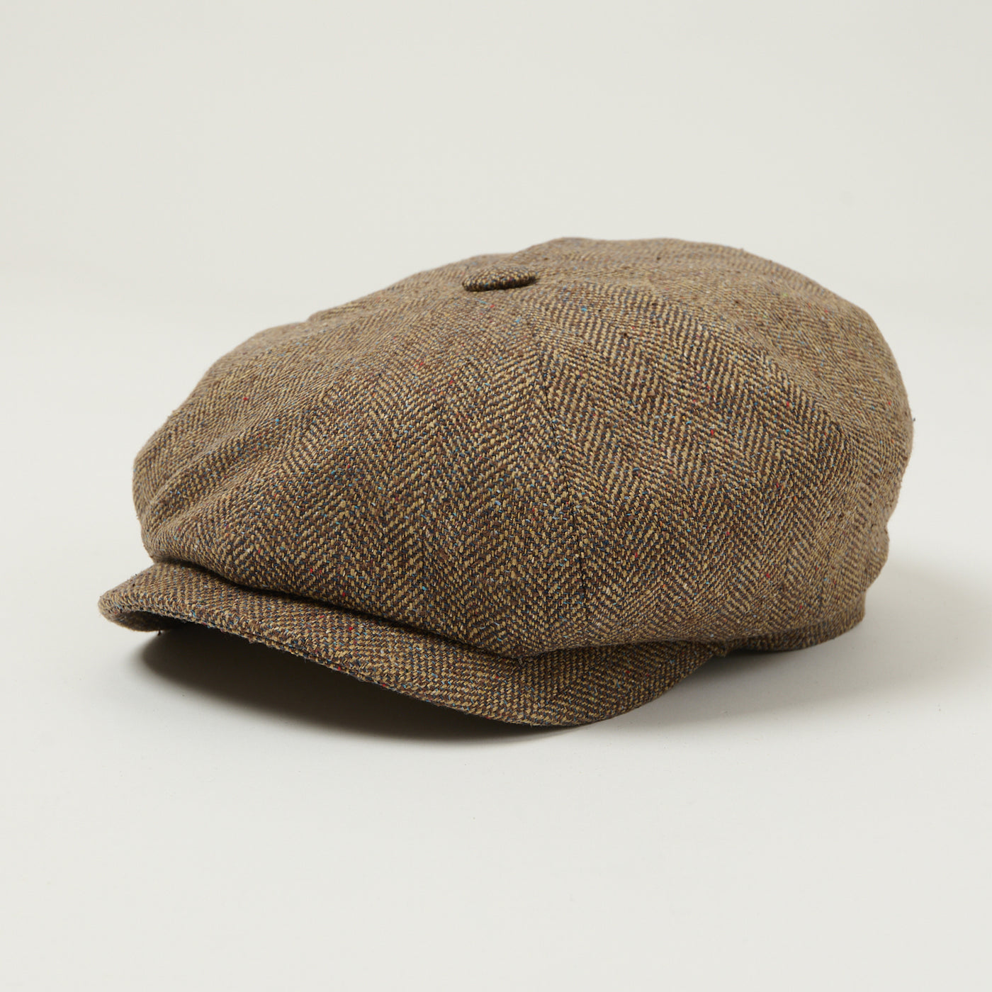 Stetson Silk Herringbone Hatteras - Brown Melange
