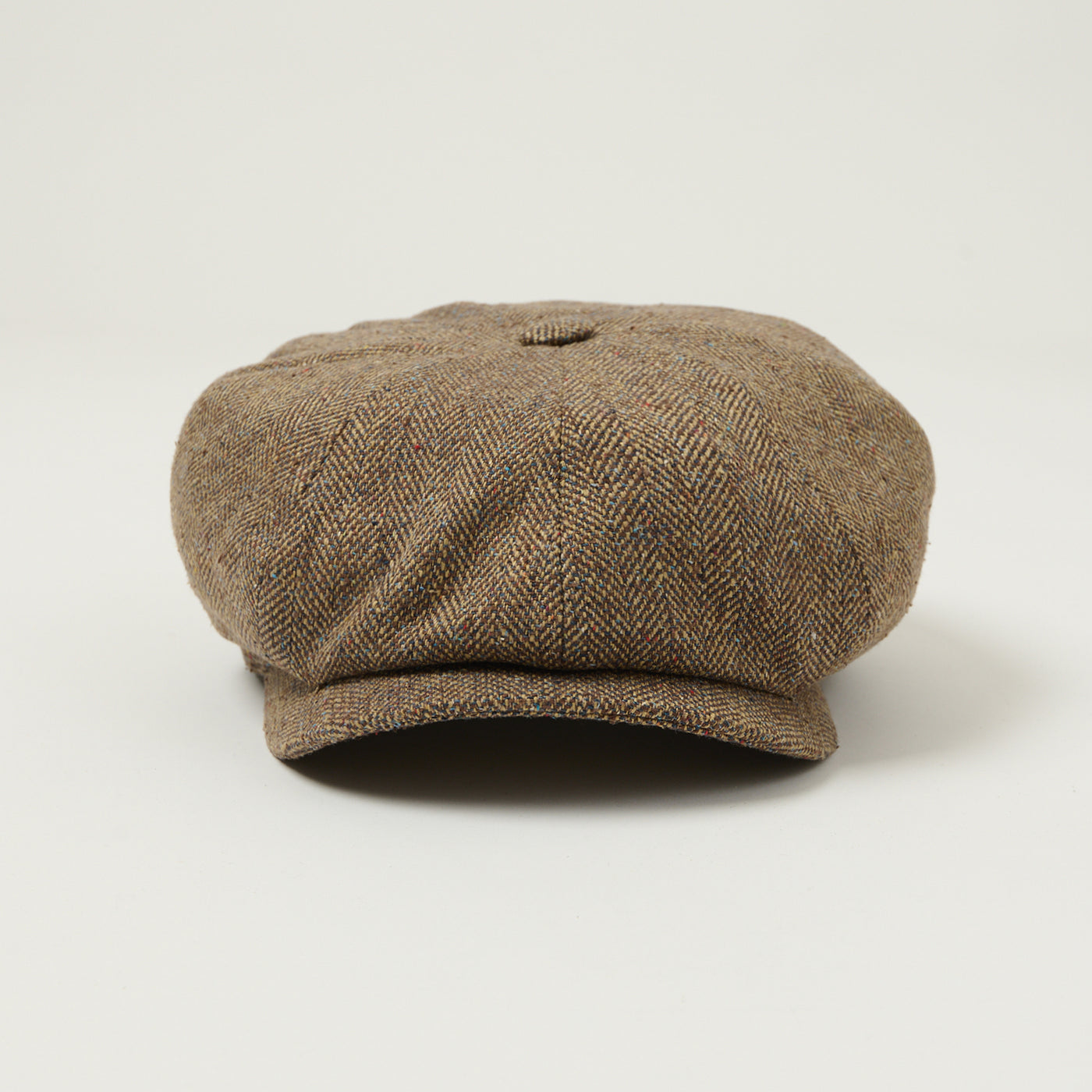 Stetson Silk Herringbone Hatteras - Brown Melange