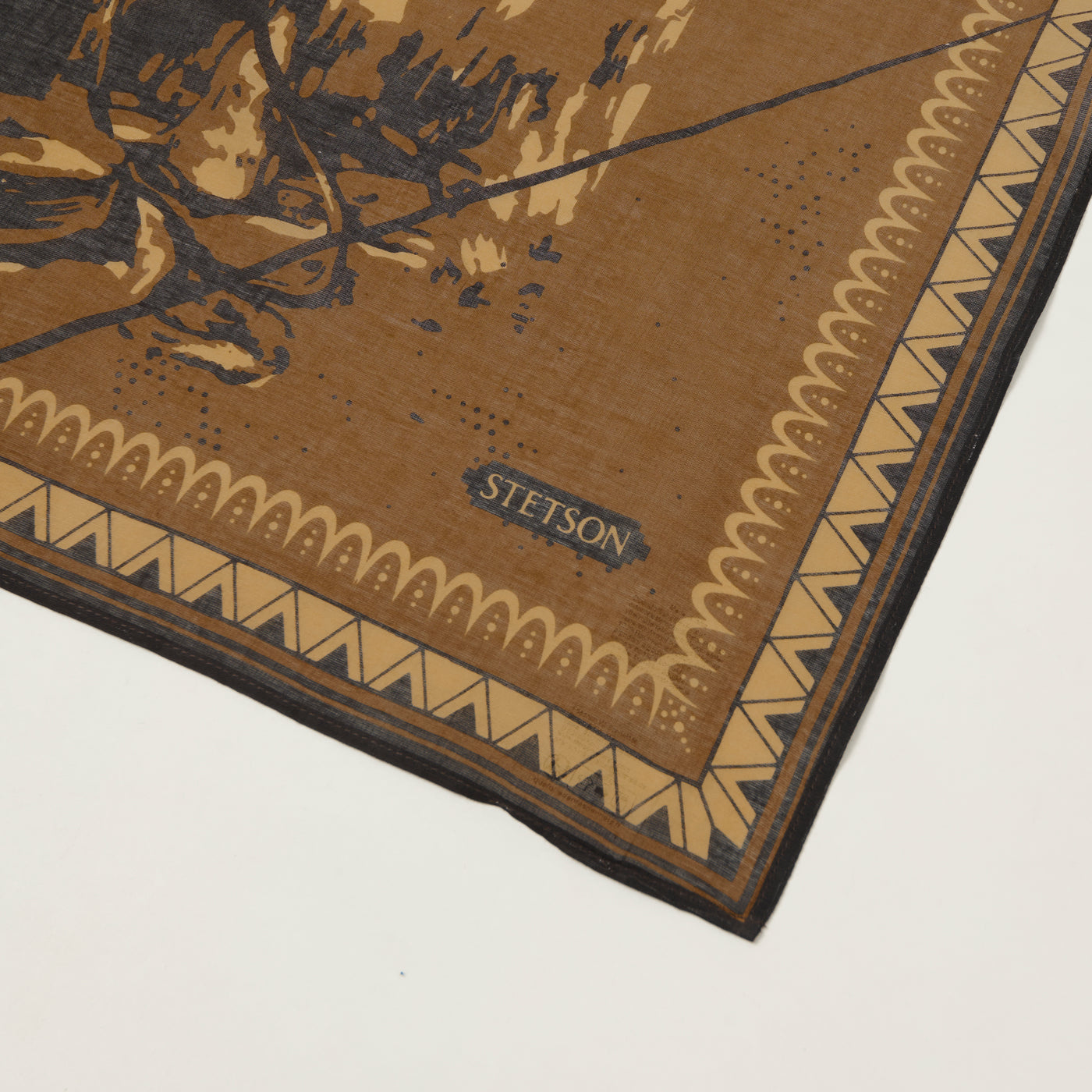 Stetson 'Last Drop' Cotton Bandana - Brown