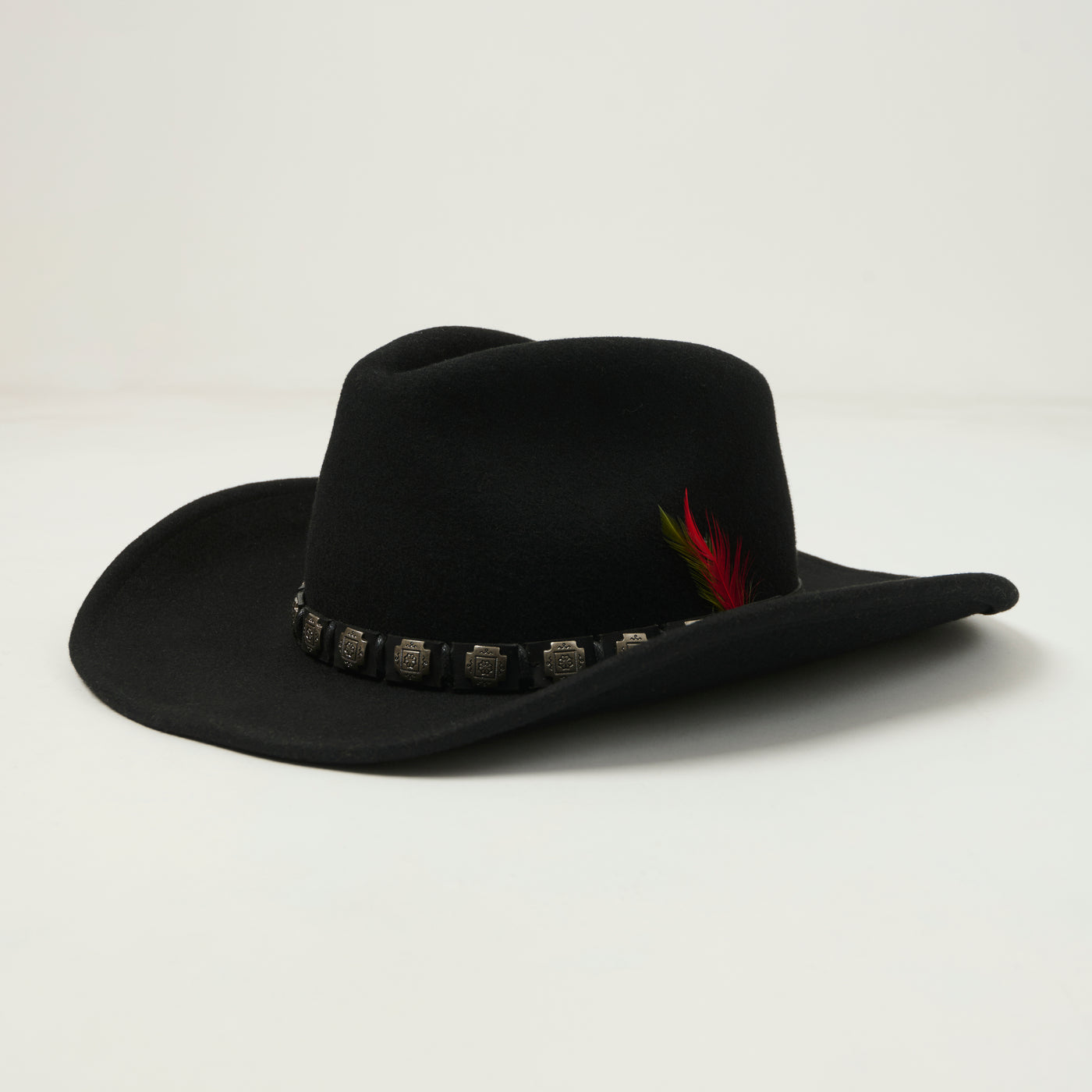 Stetson Decorated Wool Felt Western Hat - Black