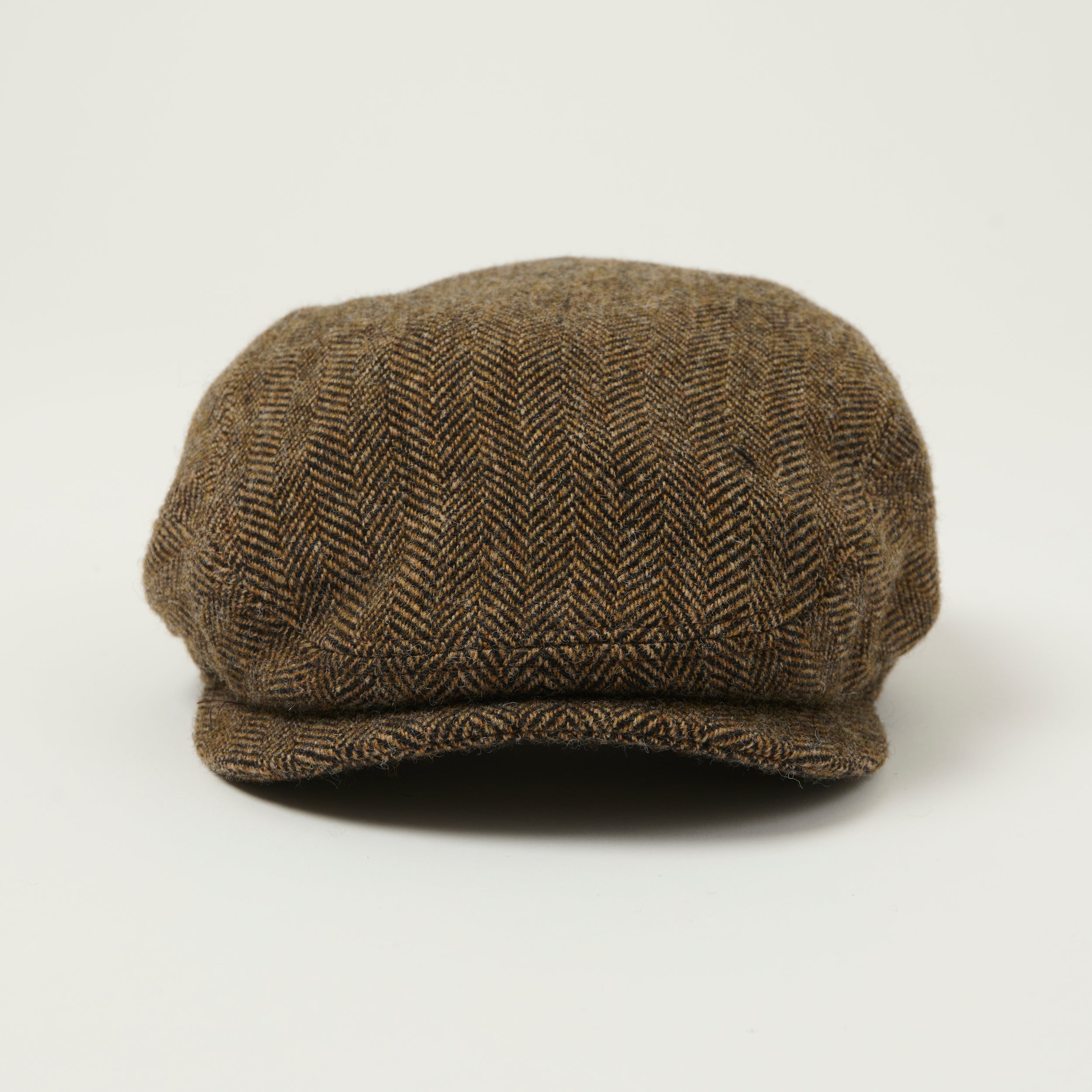 Stetson Wool Herringbone Driver Cap - Brown Melange