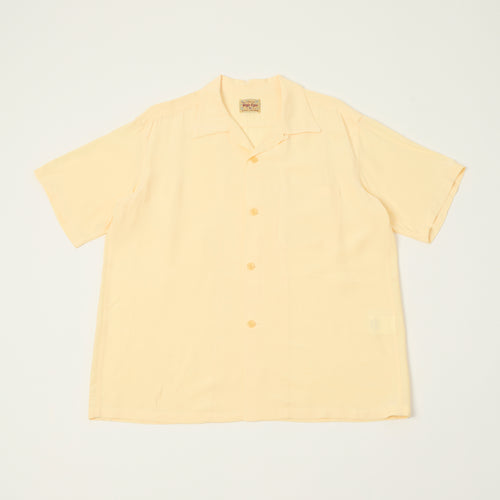 Style Eyes Short Sleeve Rayon Bowling Shirt - Off White
