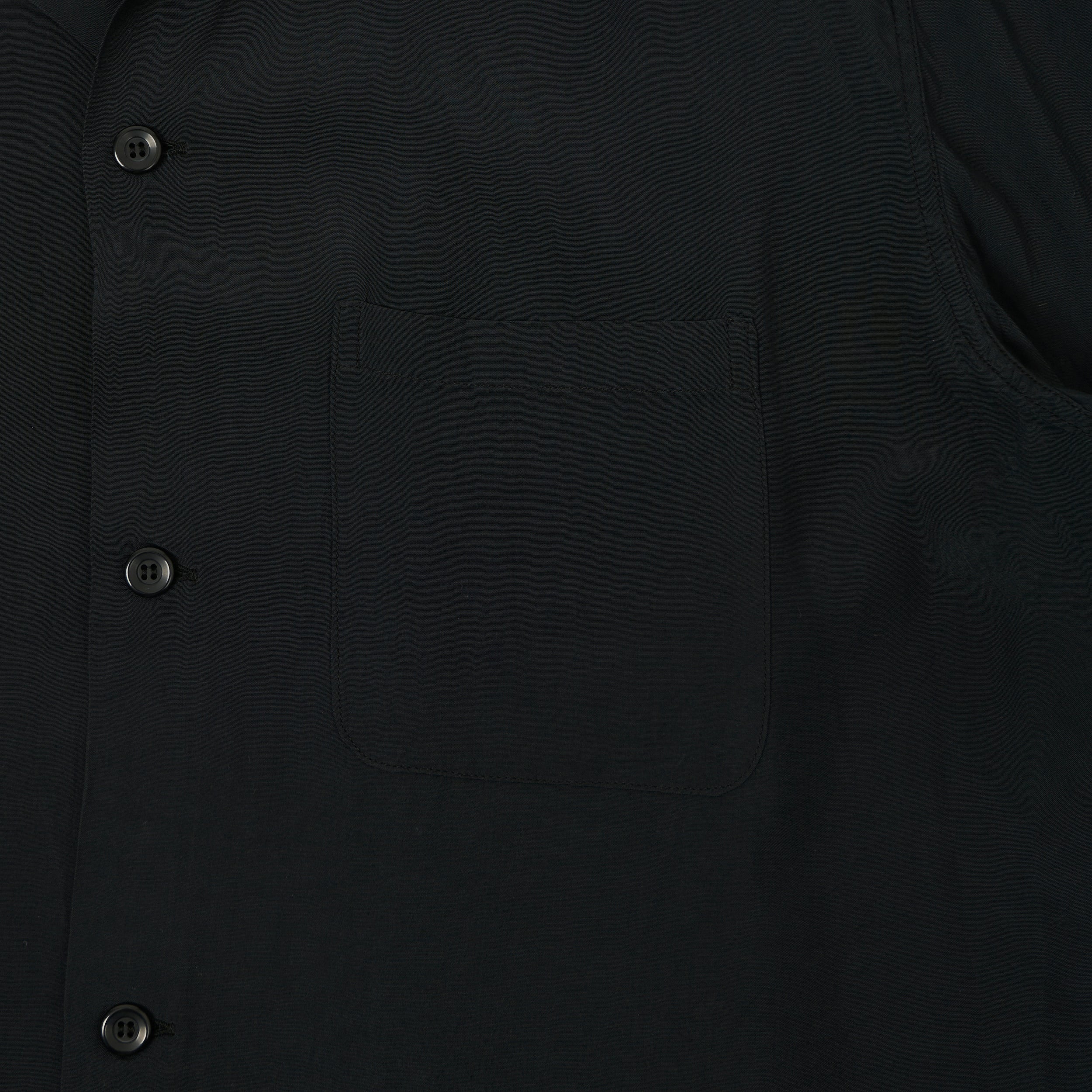 Style Eyes Short Sleeve Rayon Bowling Shirt - Black