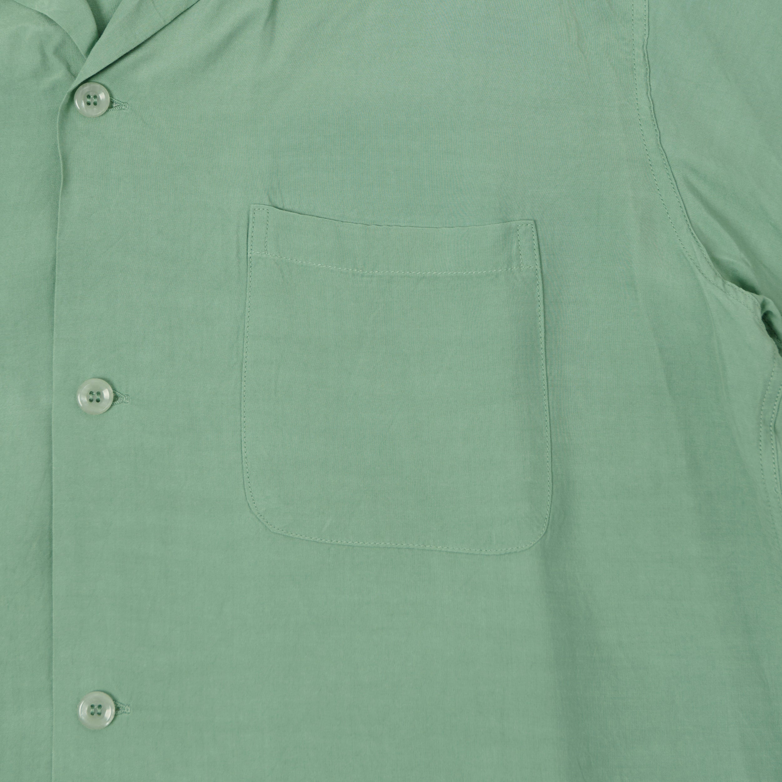 Style Eyes Short Sleeve Rayon Bowling Shirt - Mint Green