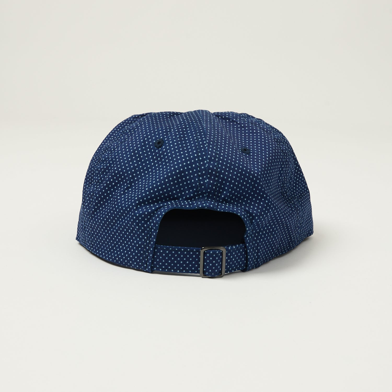 Sublime Long Brim 6 Panel Cap - Indigo Dot