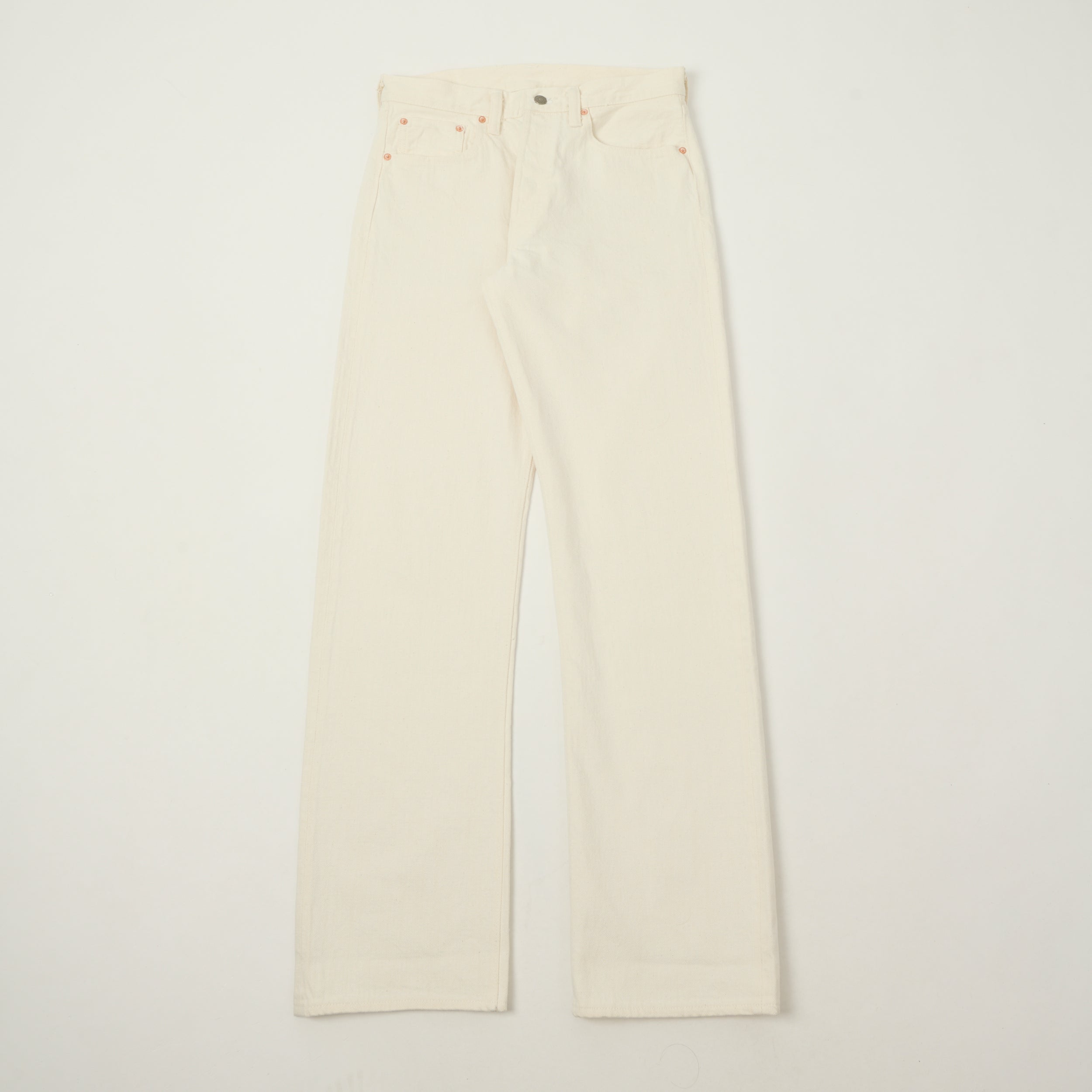 Sugar Cane 1947 Model 13oz Regular Straight Jean - Ecru