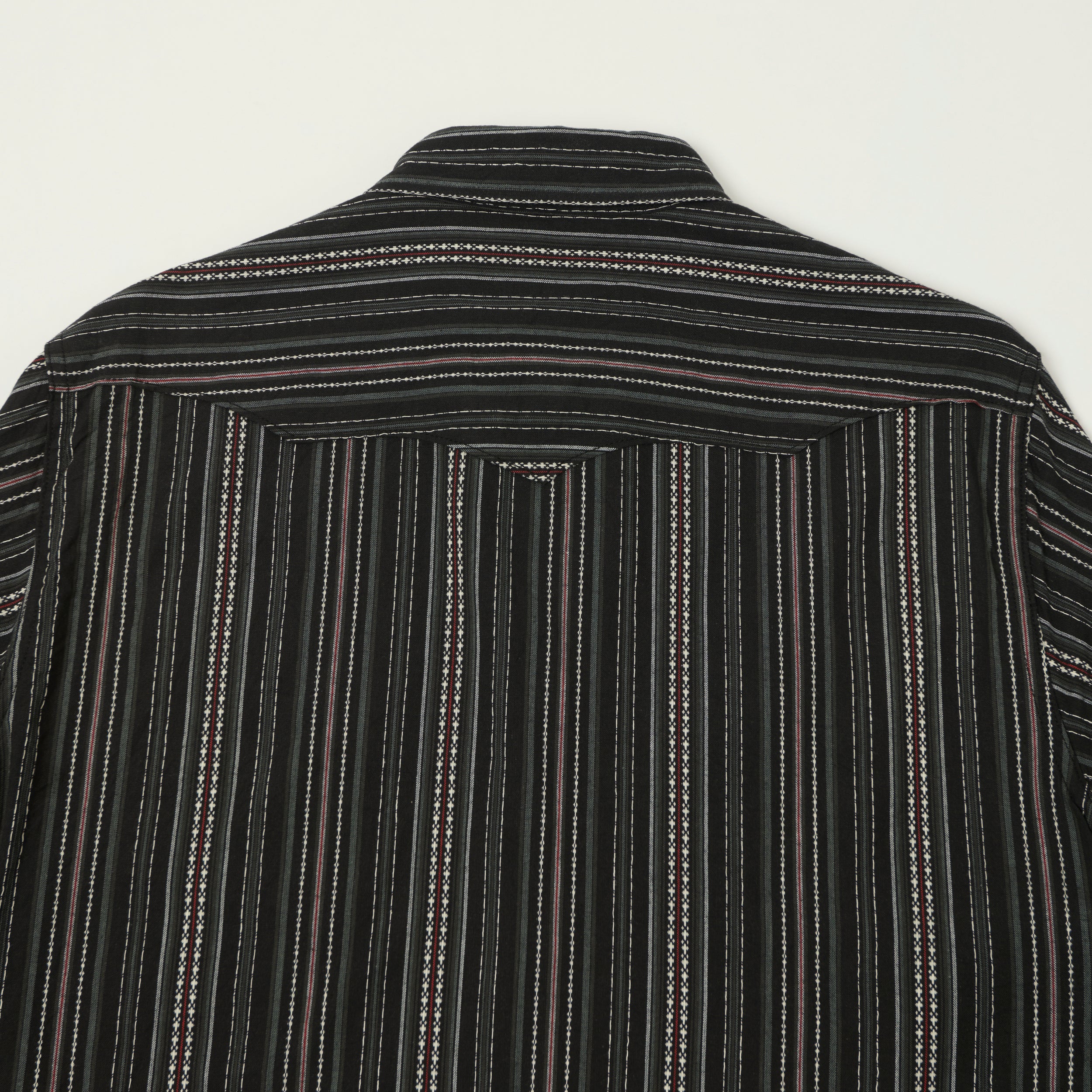 Sugar Cane Indigo Dobby Western Shirt - Black