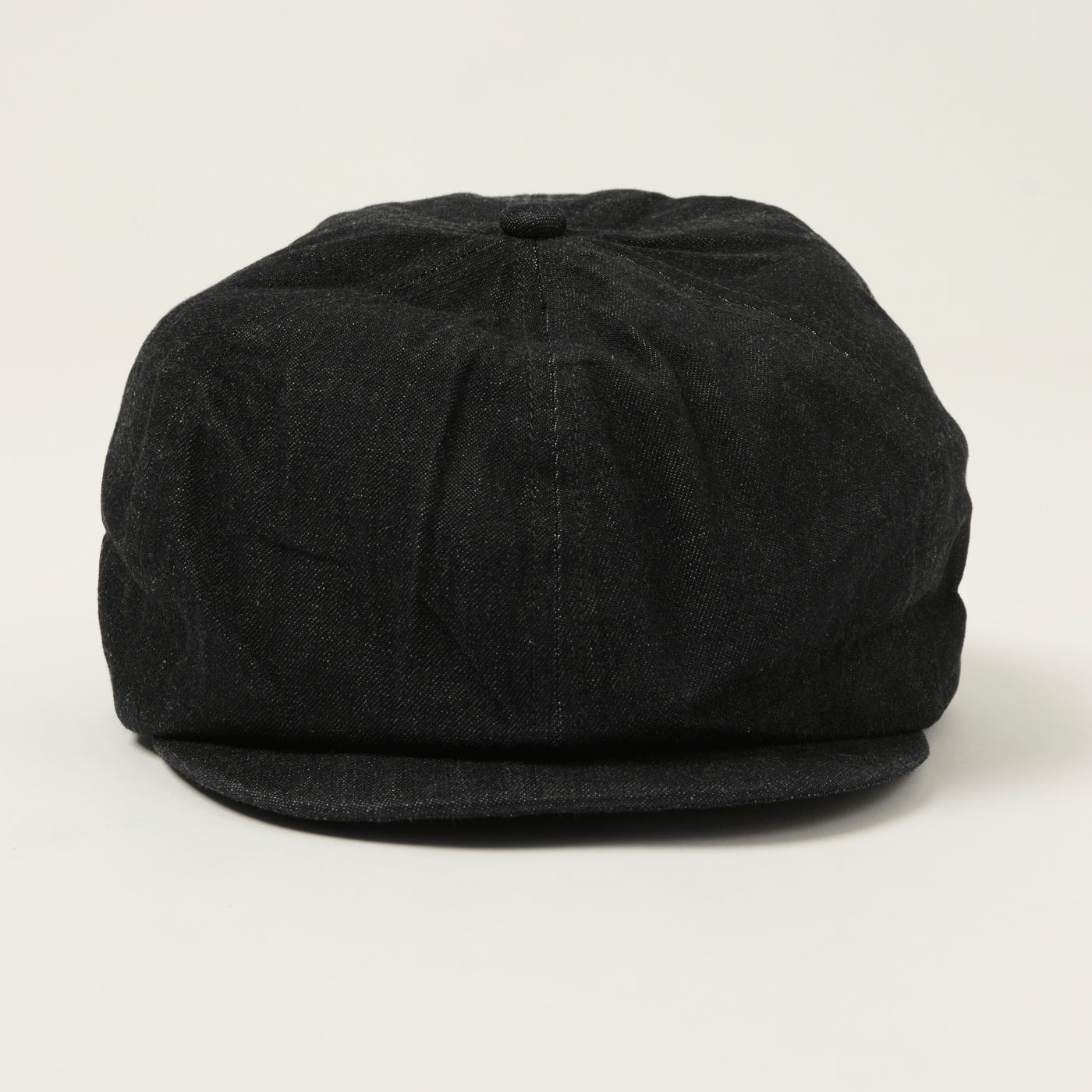 Sugar Cane 10oz Denim Applejack Cap - Black