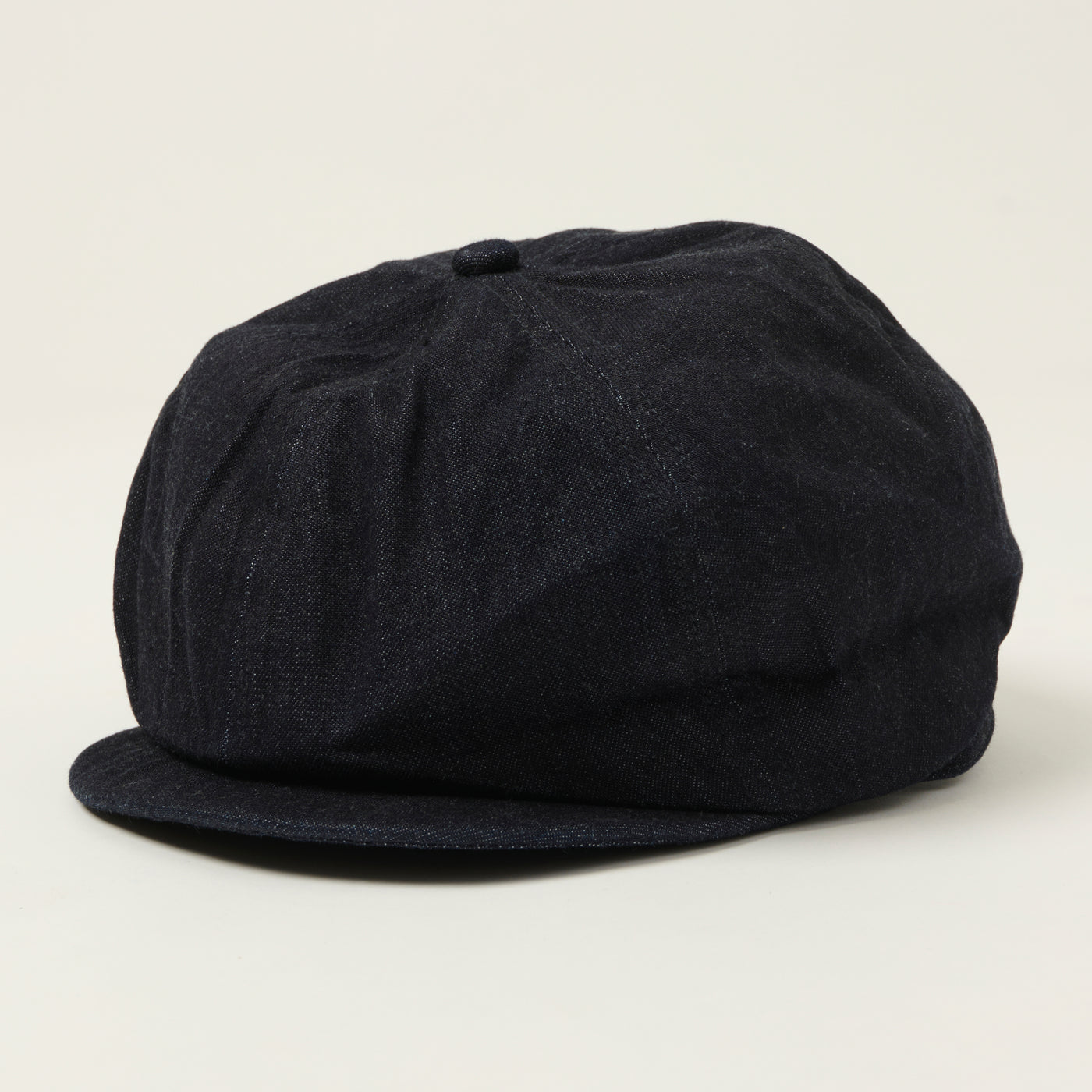 Sugar Cane 10oz Denim Applejack Cap - Indigo