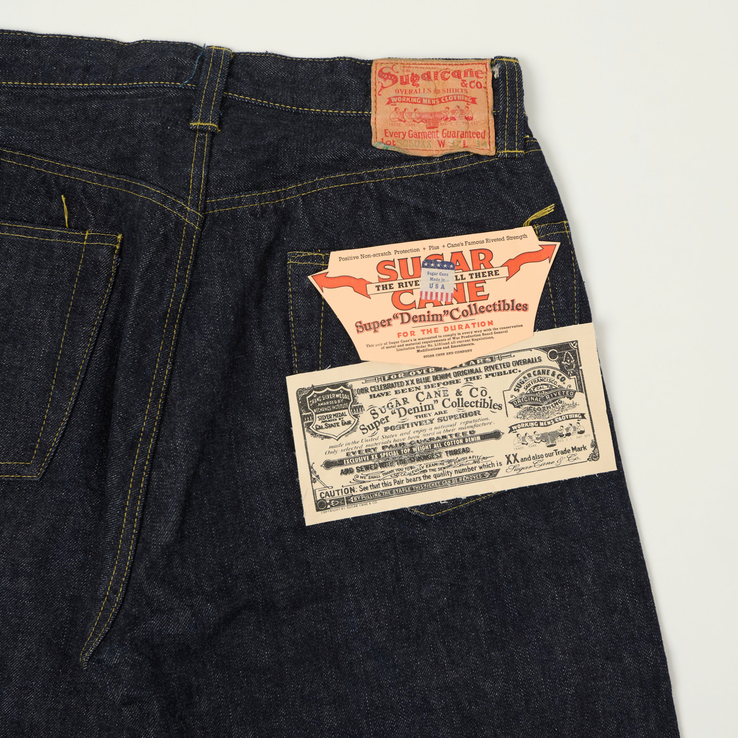Sugar Cane '1940's Special' 13.5oz Super Collectables Straight Leg Jean - One Wash