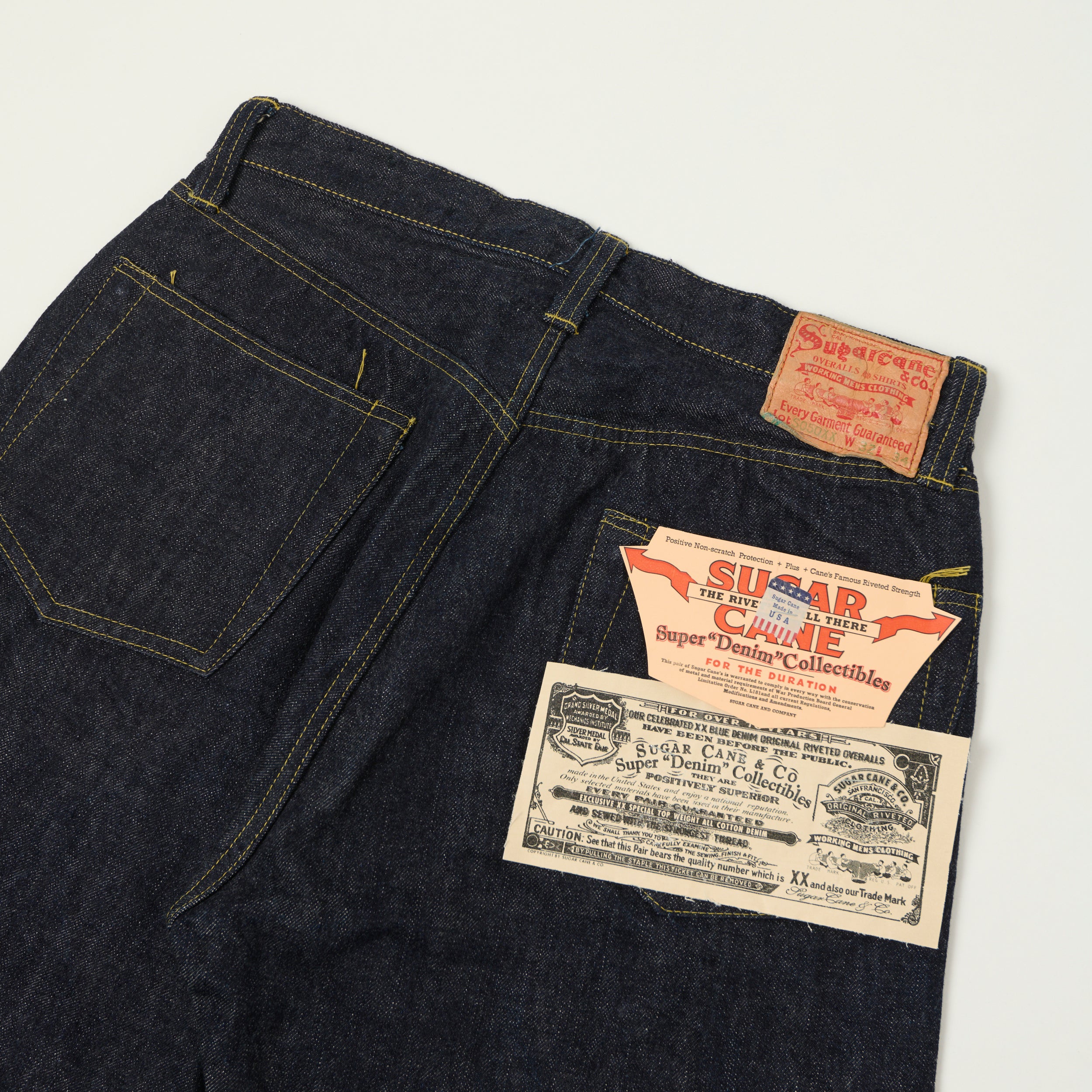 Sugar Cane '1940's Special' 13.5oz Super Collectables Straight Leg Jean - One Wash
