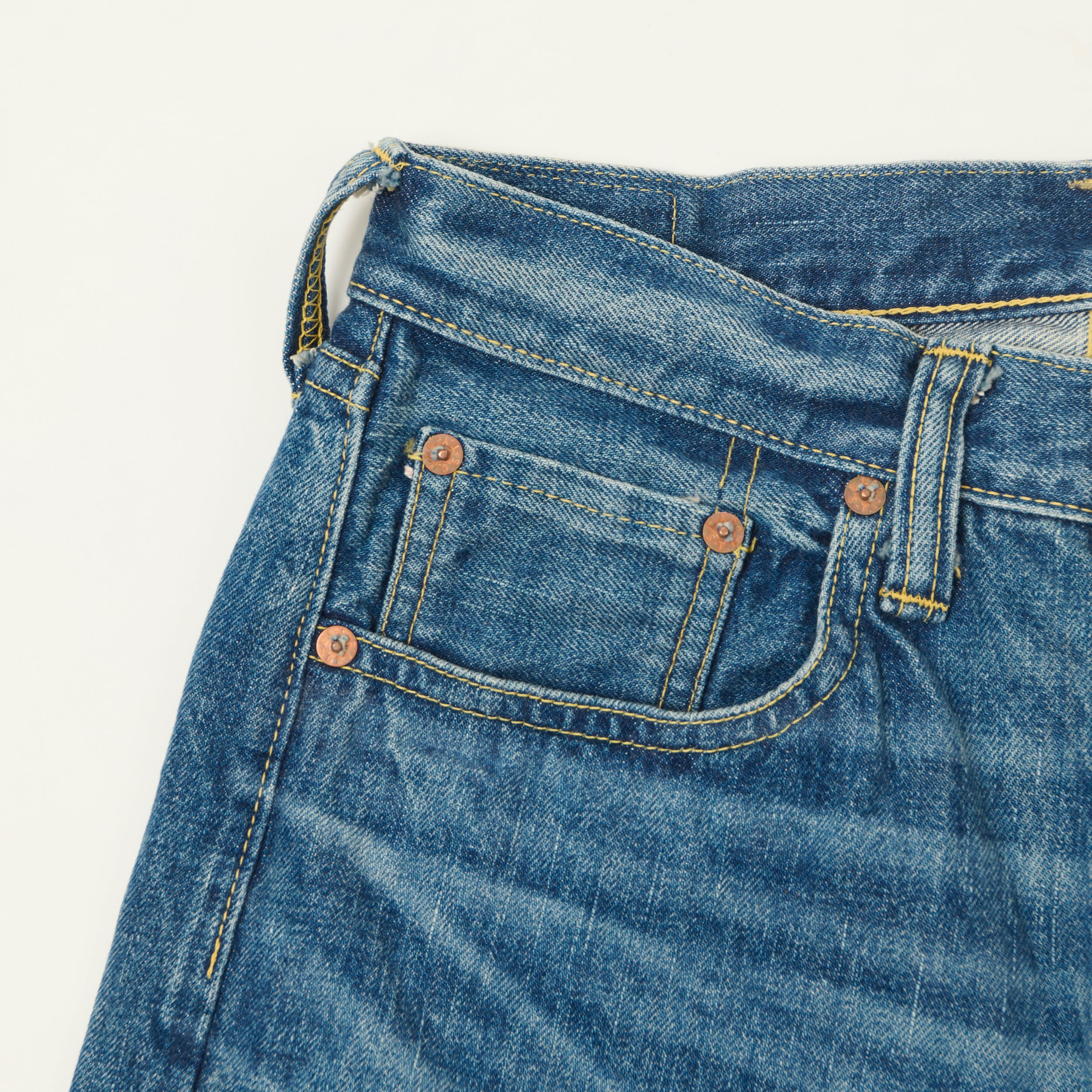 Sugar Cane 1947 Model 14.25oz Regular Straight Jean - Aged Wash