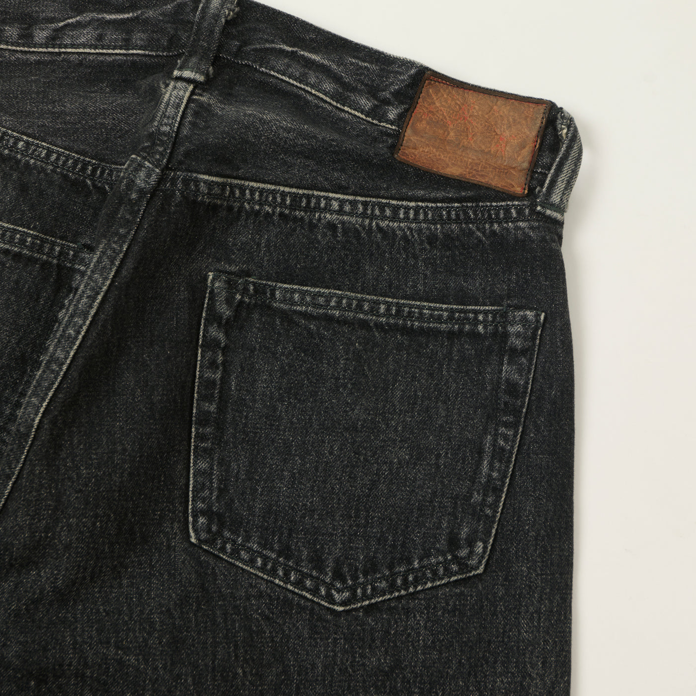 Sugar Cane 1947 Model 14.25oz Regular Straight Jean - Black Hard Wash
