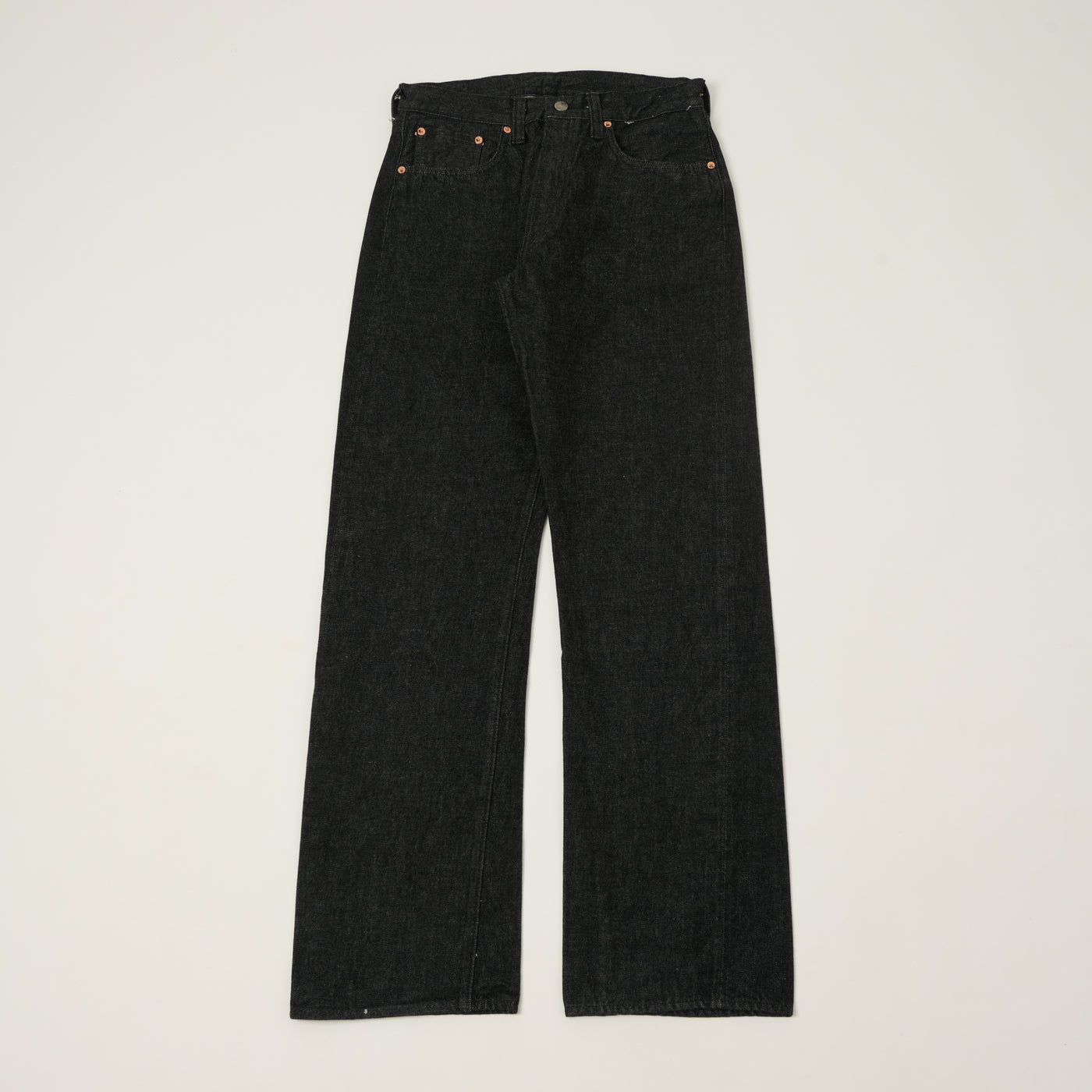 Sugar Cane 1947 Model 14.25oz Regular Straight Jean - Black One Wash