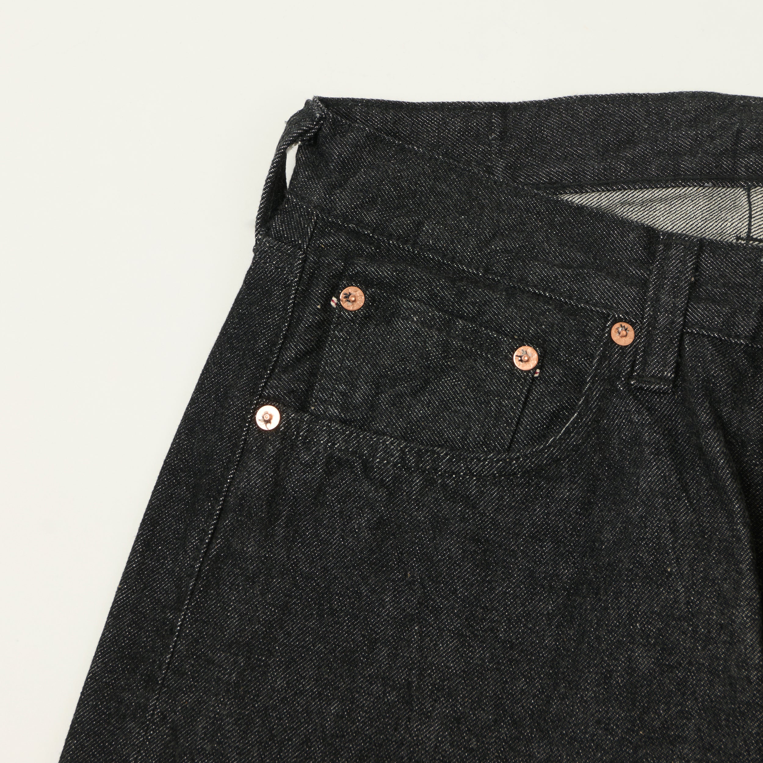 Sugar Cane 1947 Model 14.25oz Regular Straight Jean - Black One Wash