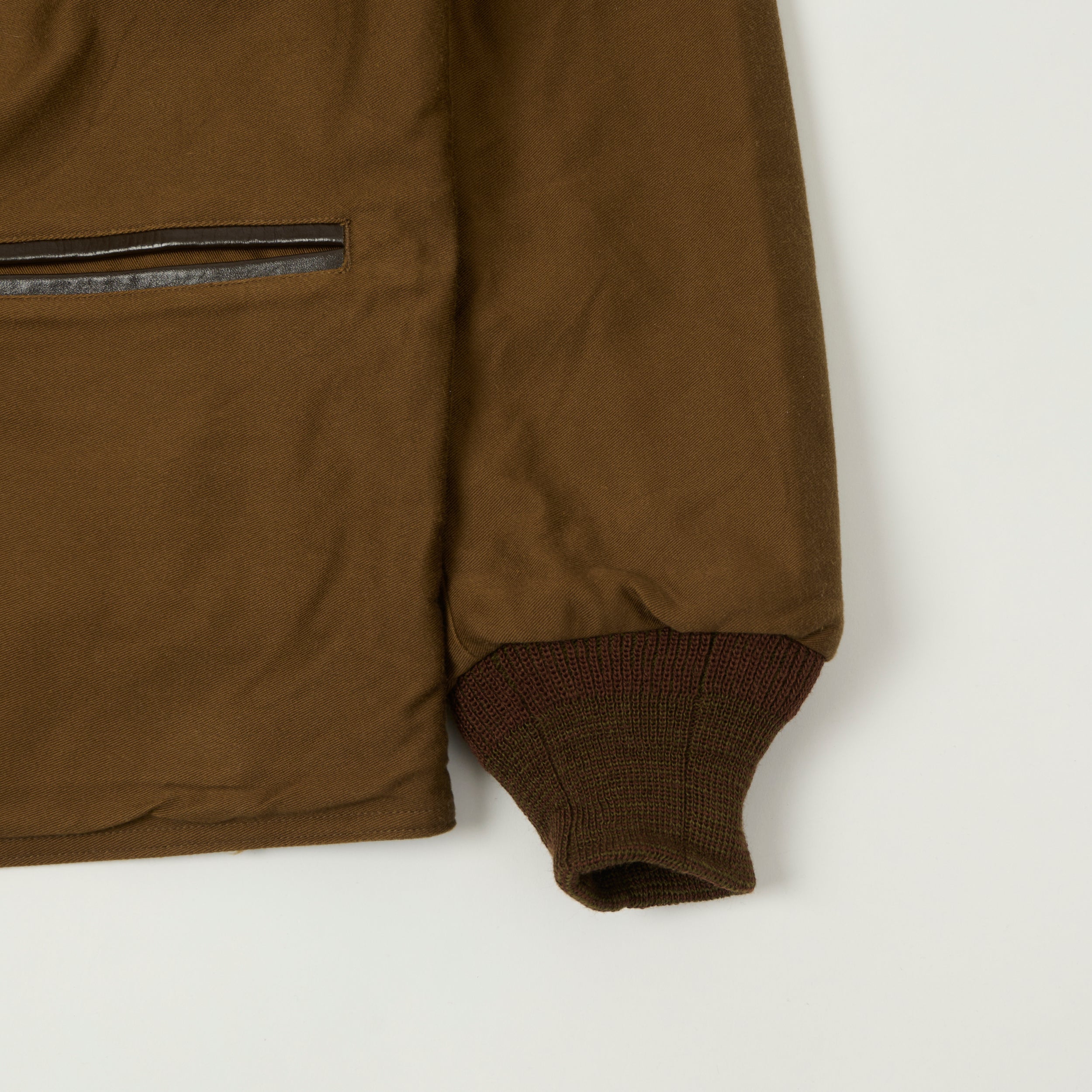 Sugar Cane Blanket Lined Moleskin Work Jacket - Brown