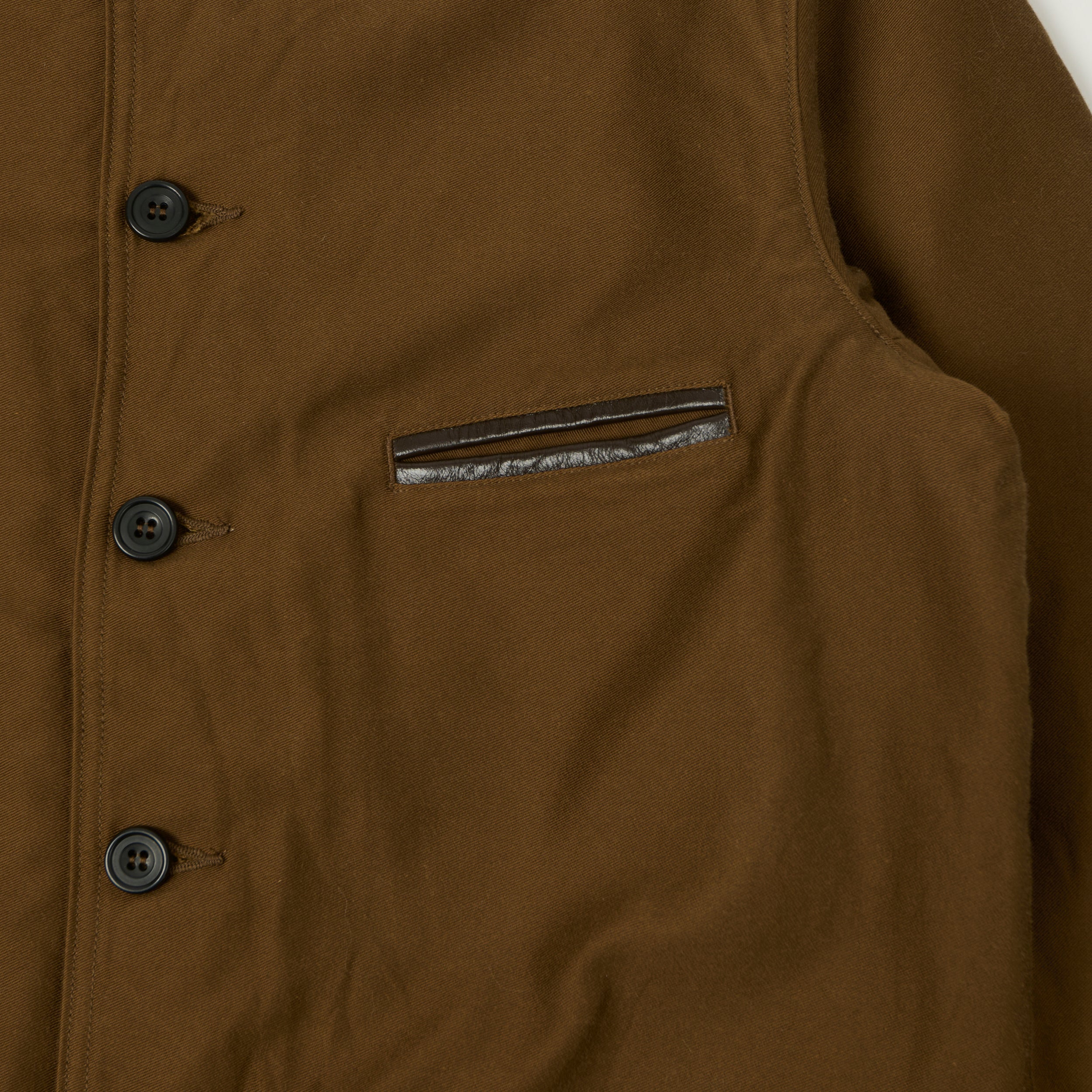 Sugar Cane Blanket Lined Moleskin Work Jacket - Brown
