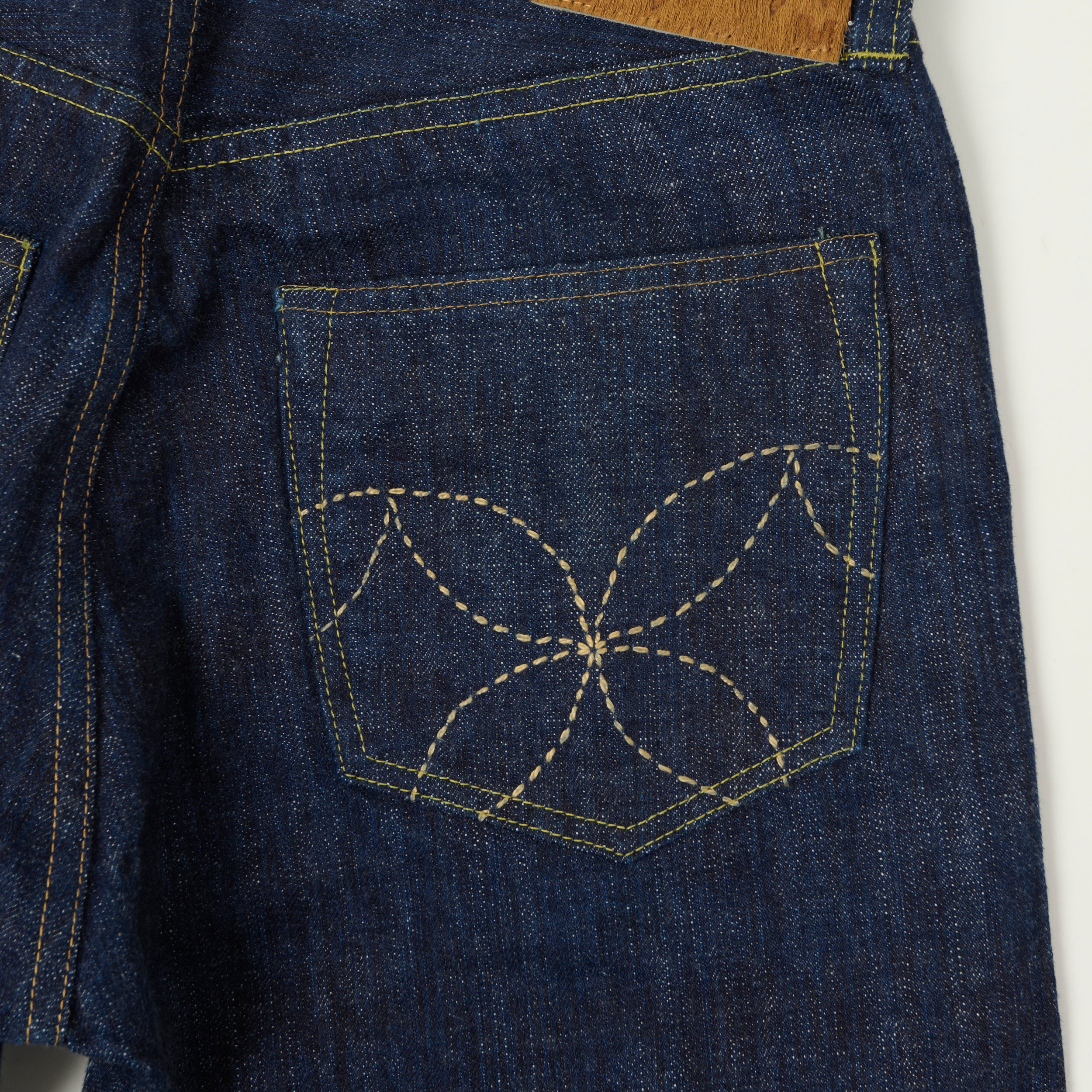 Sugar Cane 'Hawaii' 14oz Straight Leg Jeans - One Wash