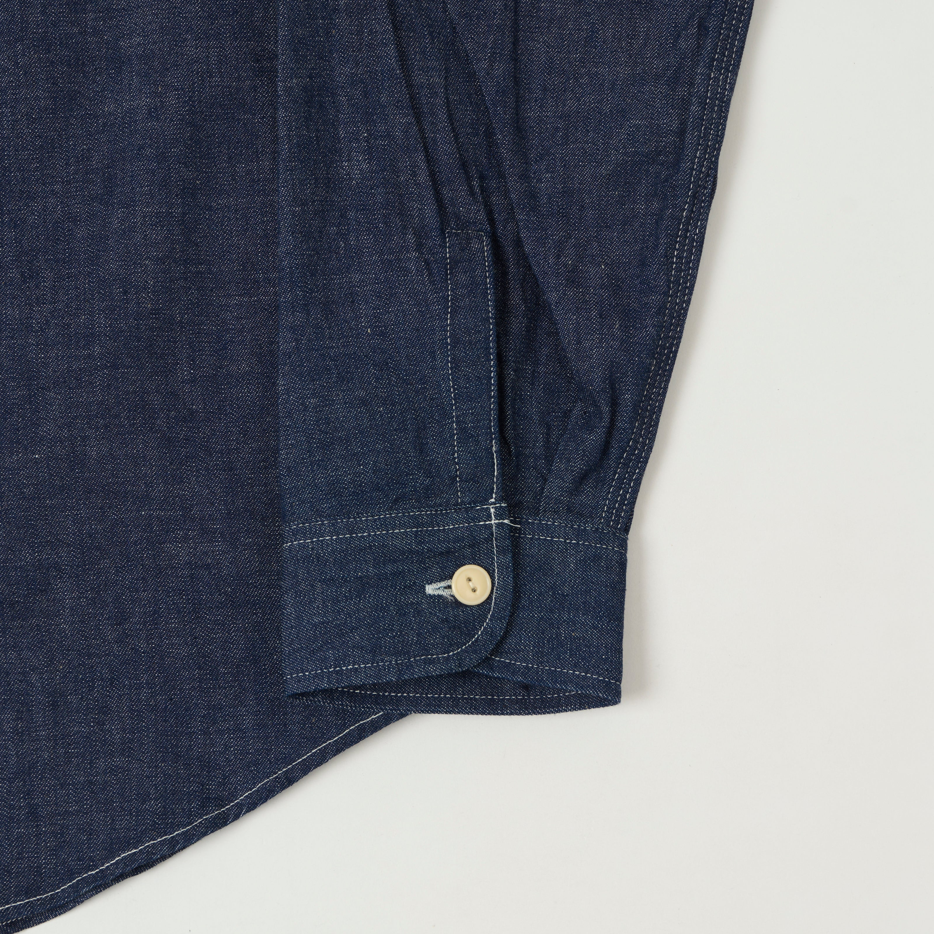 Sugar Cane Denim Work Shirt - One Wash