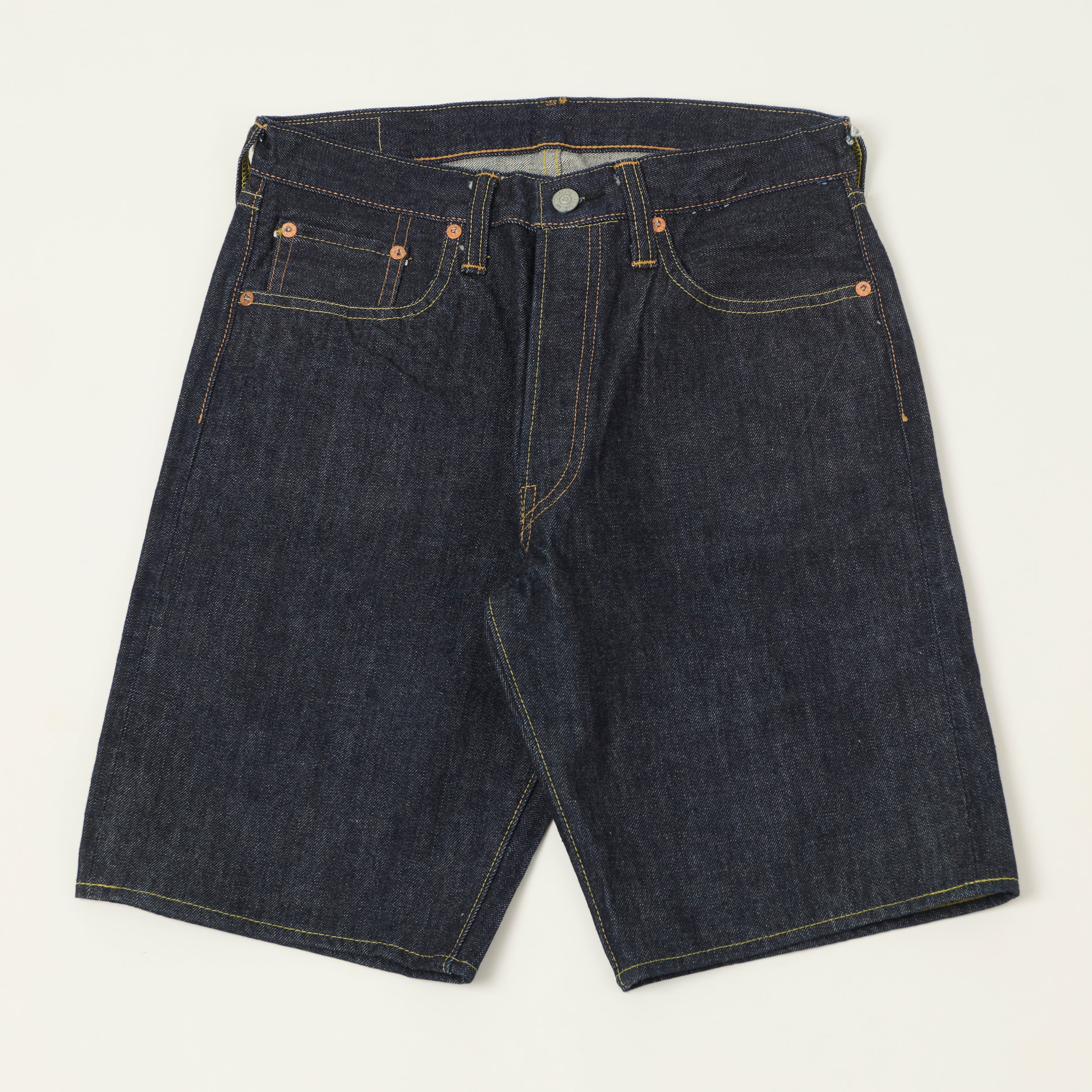 Sugar Cane 1947 Model 14.25oz Denim Shorts - One Wash