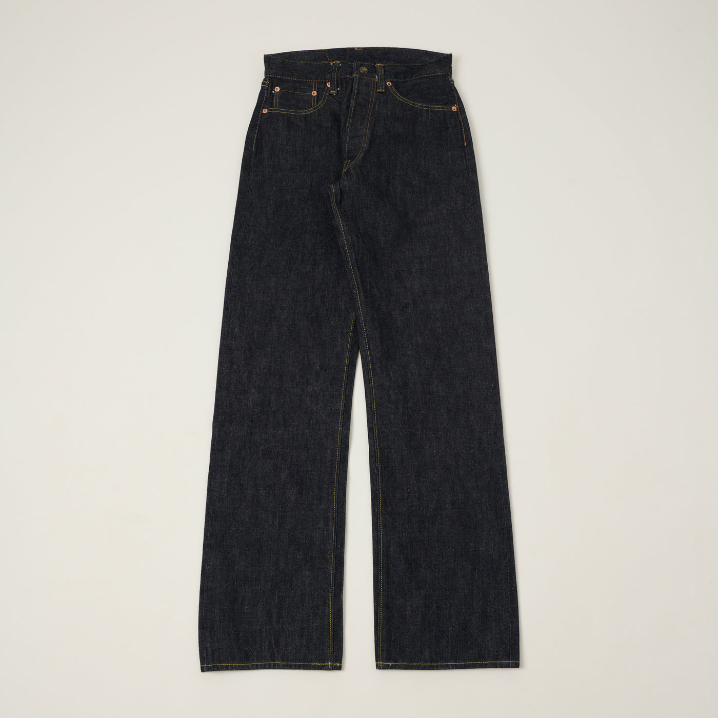 Sugar Cane 14.25oz 'Union Star' Regular Straight Jeans - One Wash