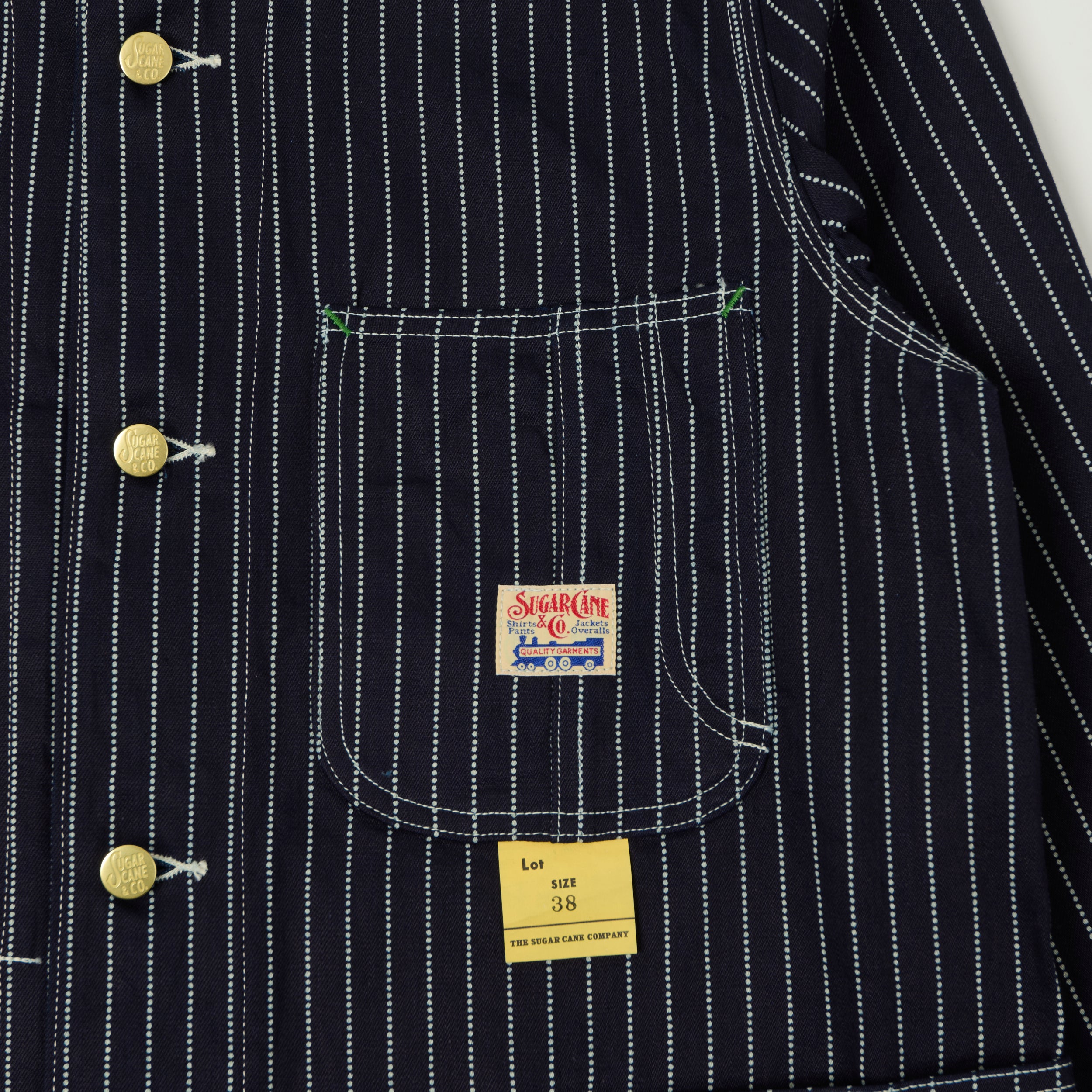 Sugar Cane Wabash Chore Jacket - Blue