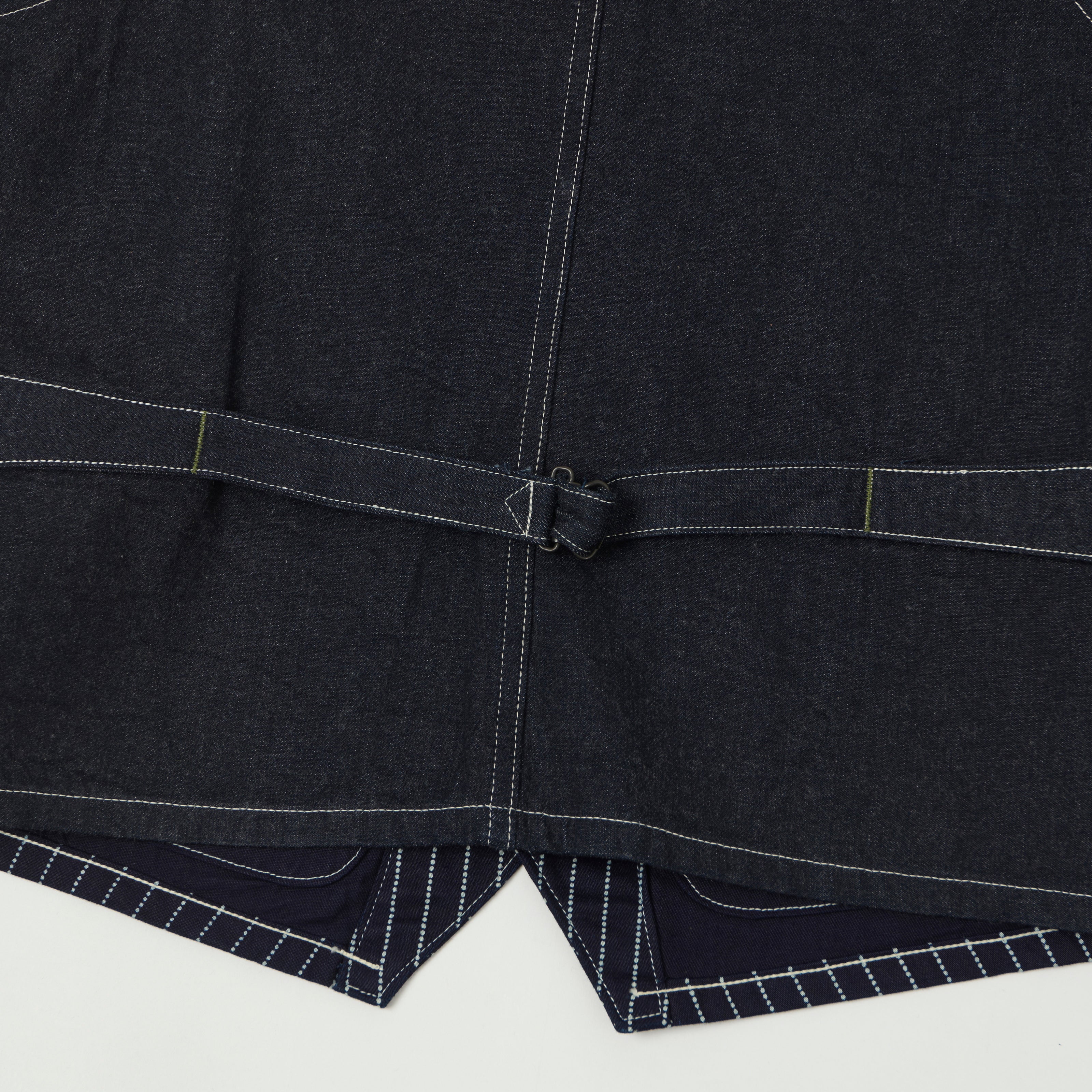 Sugar Cane Wabash Engineers Vest - Indigo