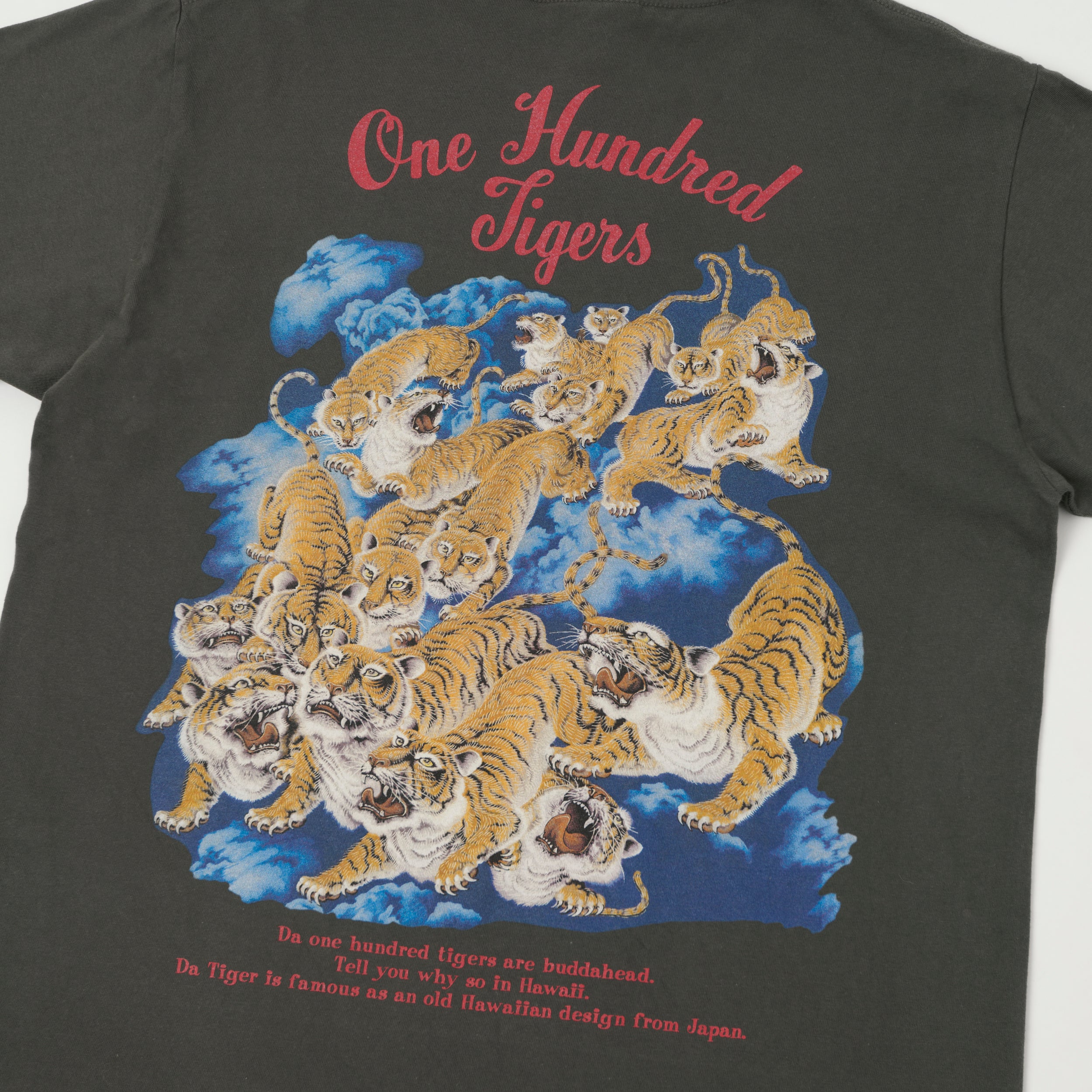 Sun Surf 'One Hundred Tigers' Graphic T-Shirt - Black