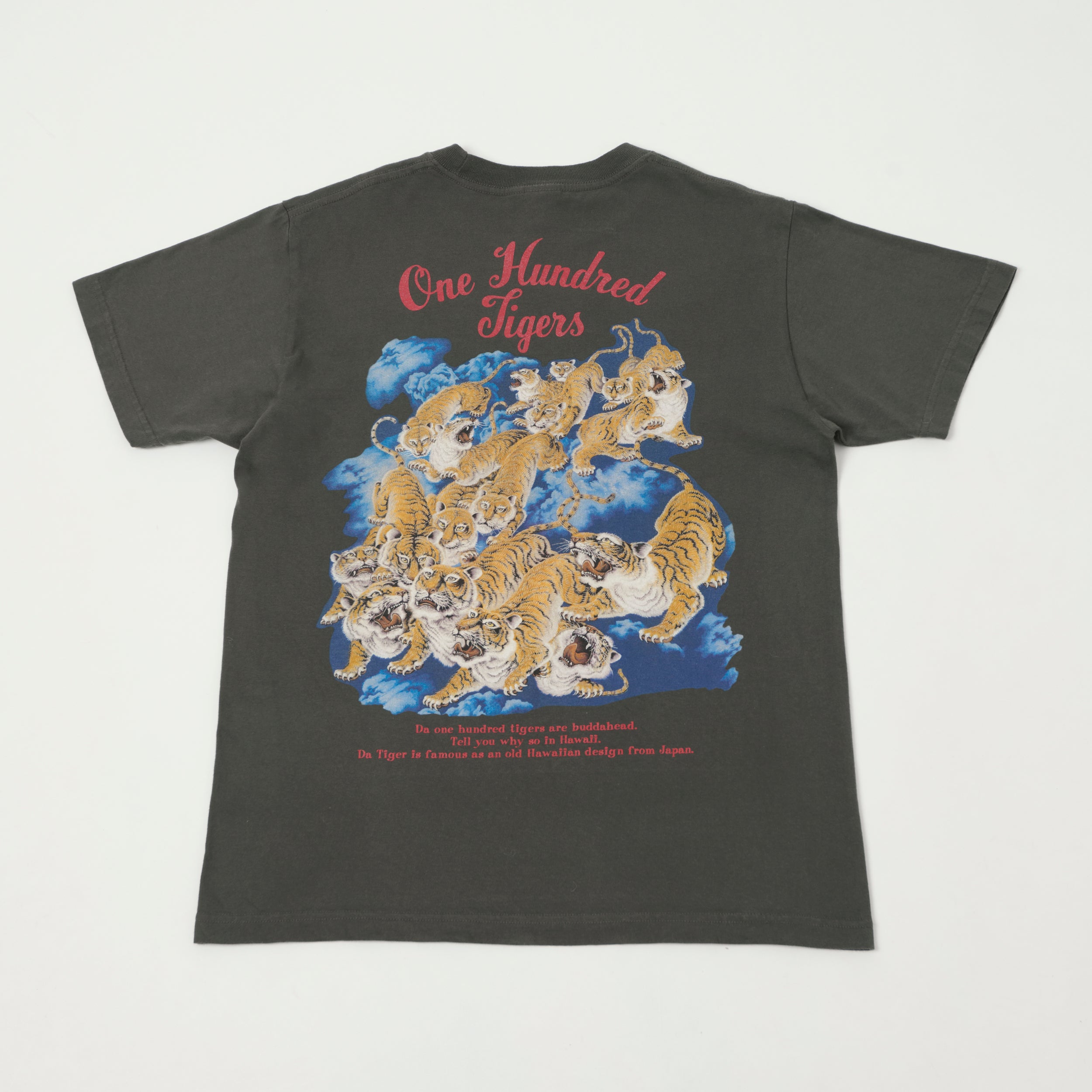 Sun Surf 'One Hundred Tigers' Graphic T-Shirt - Black