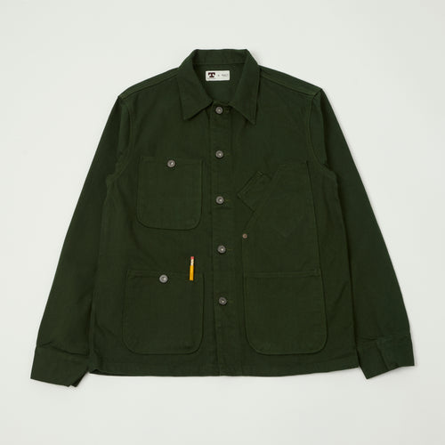 Tellason 13oz Denim Chore Jacket - Green