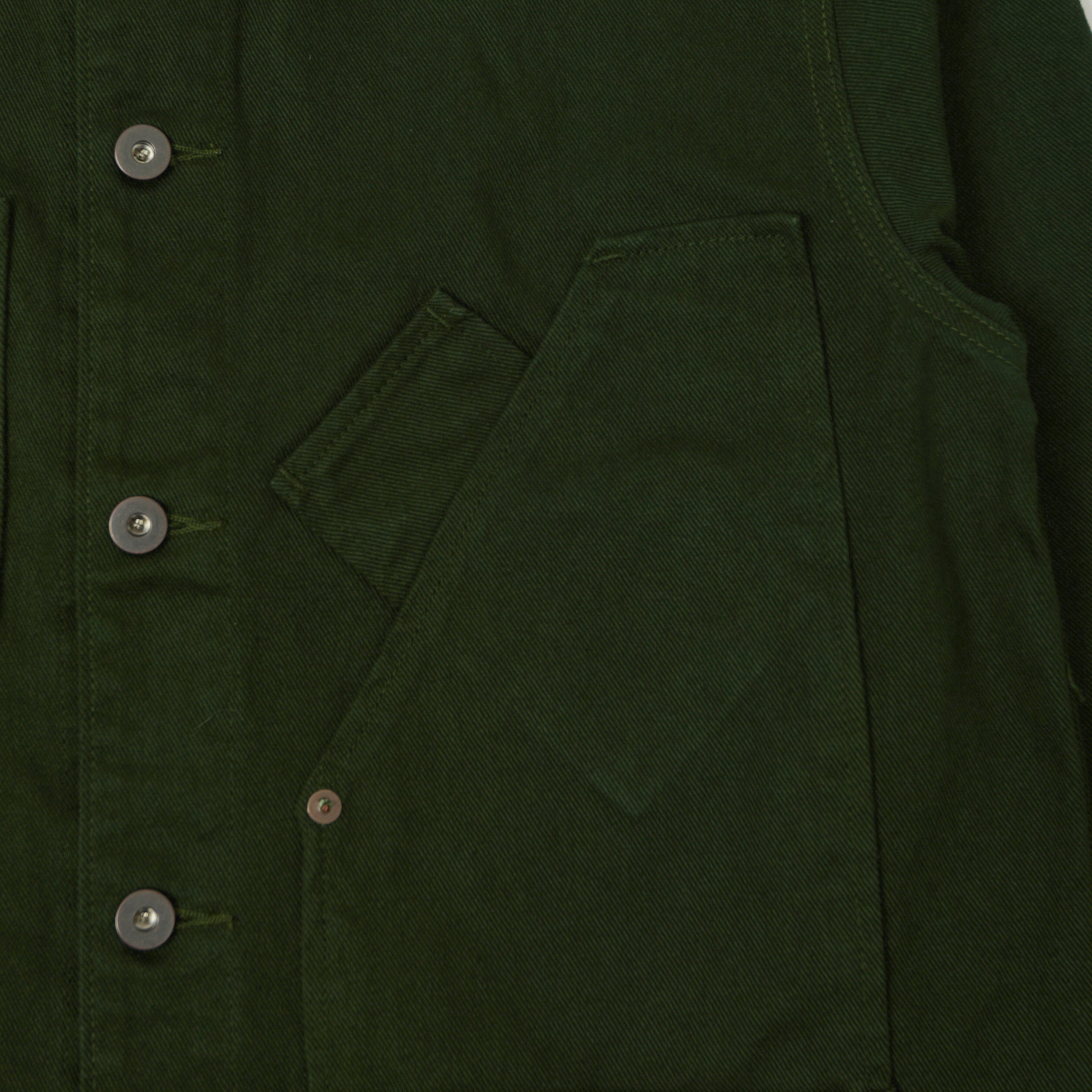 Tellason 13oz Denim Chore Jacket - Green