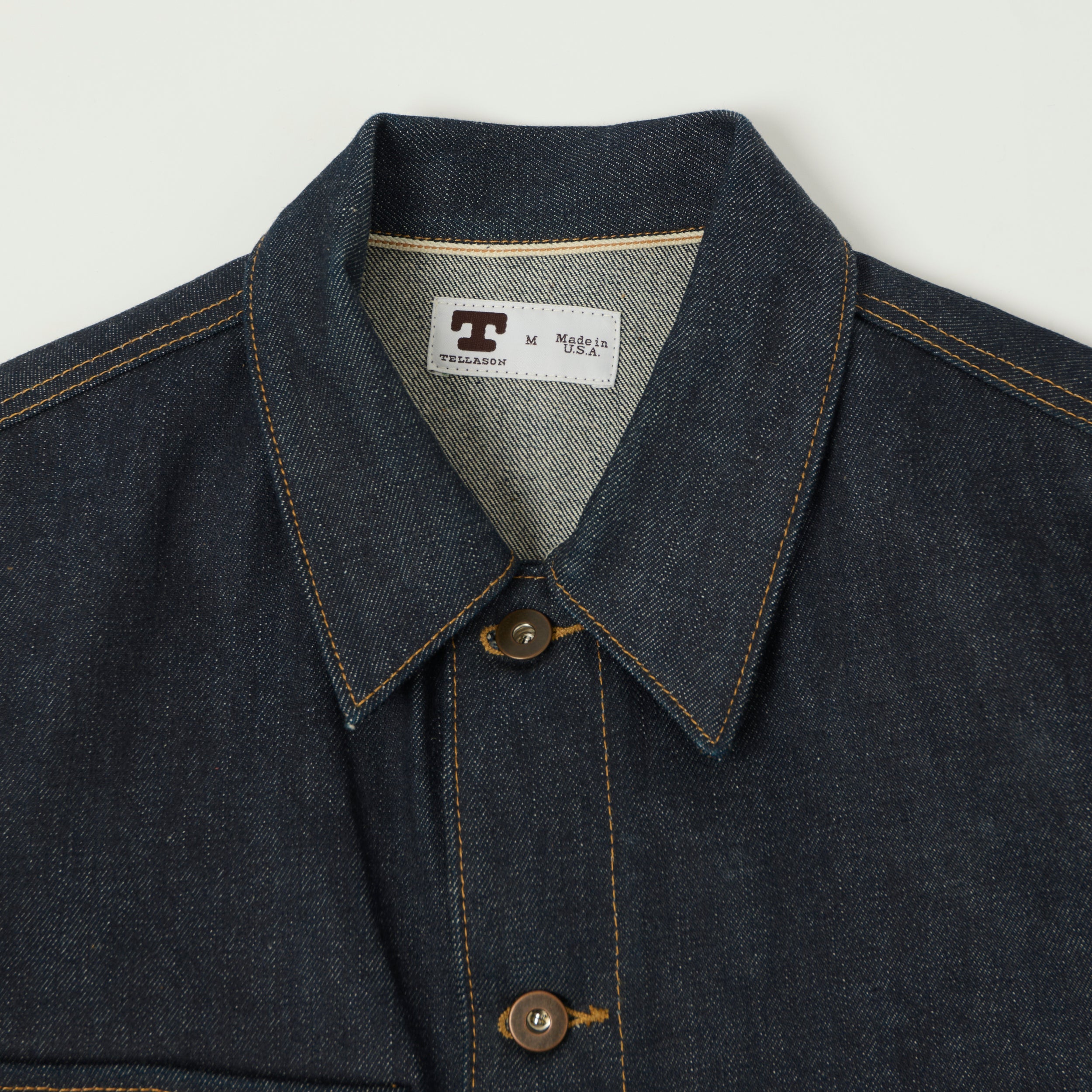 Tellason 16.5oz Kaihara Mills Denim Chore Jacket - Raw