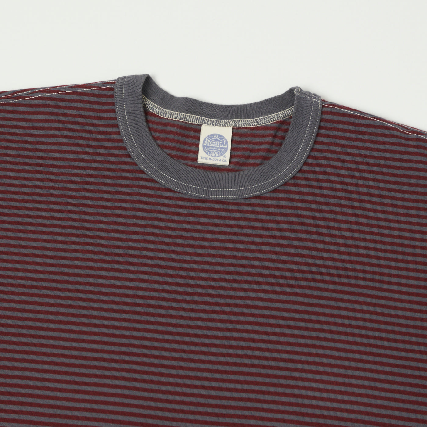 TOYS McCOY 'The Great American Hero' Stripe T-Shirt - Red/Grey