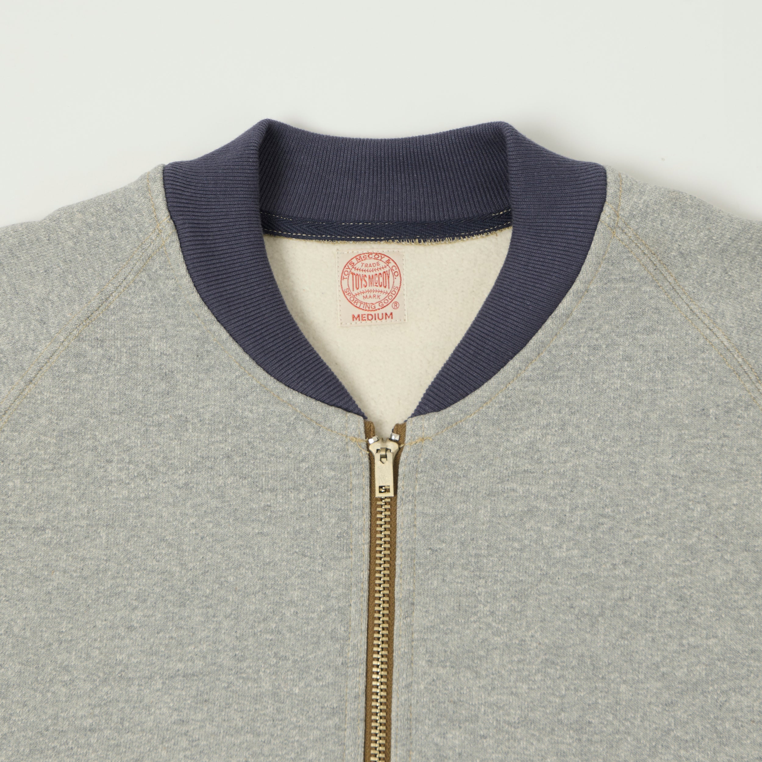 TOYS McCOY C-2 Zip Through Sweat - Grey/Navy