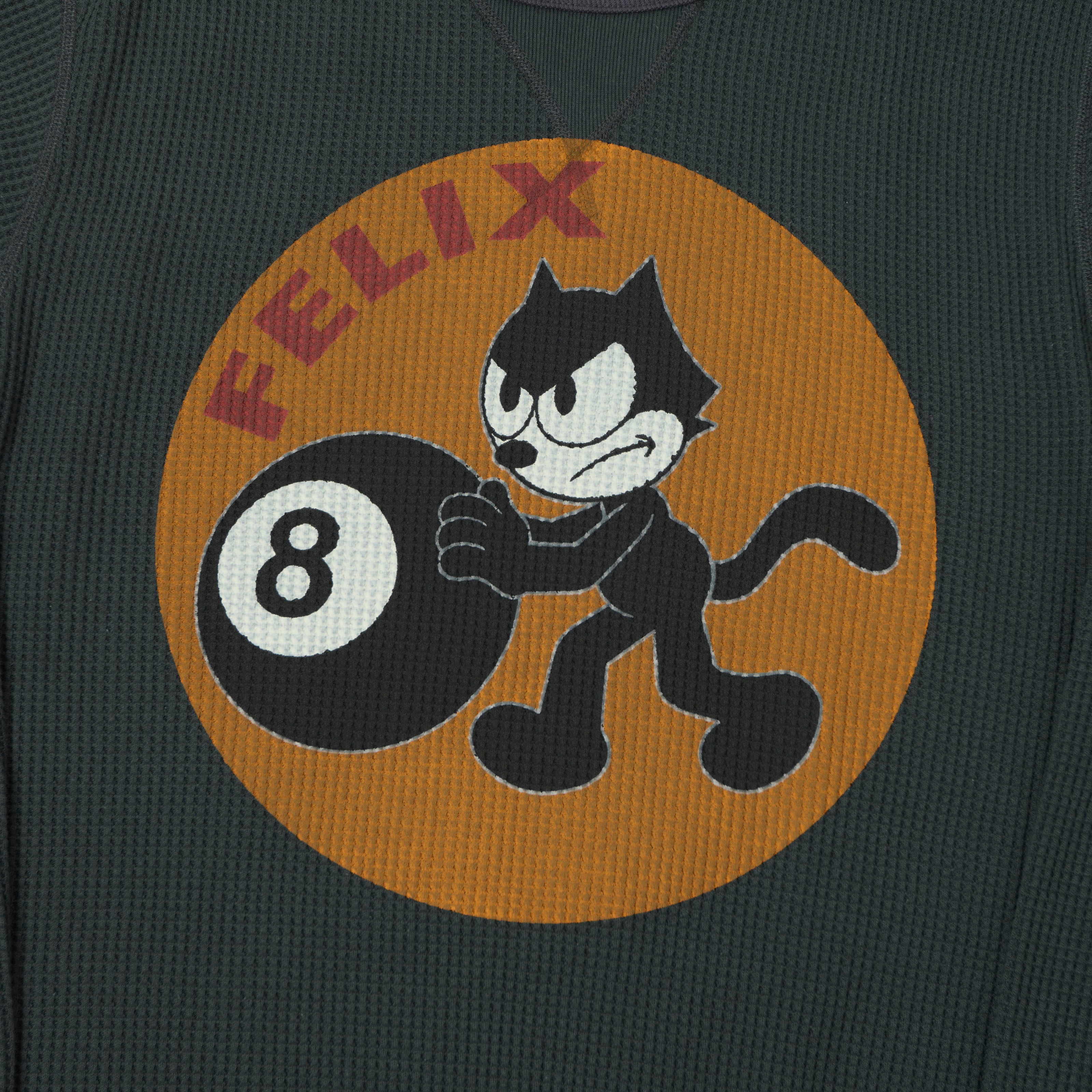 TOYS McCOY Felix '8 Ball' Thermal Sweatshirt - Black