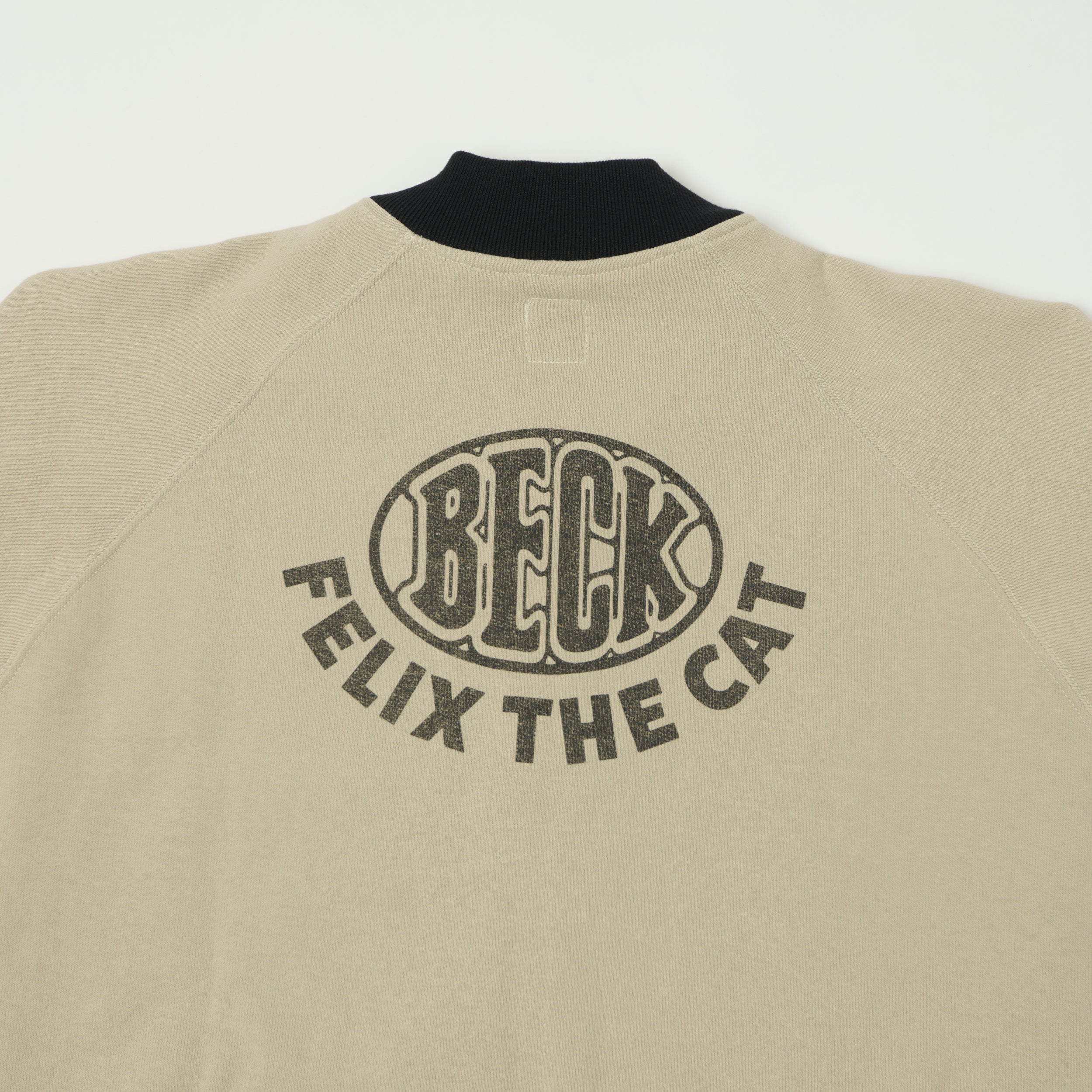 TOYS McCOY 'Felix The Cat/Beck' C-2 Zip Through Sweat - Ivory/Black