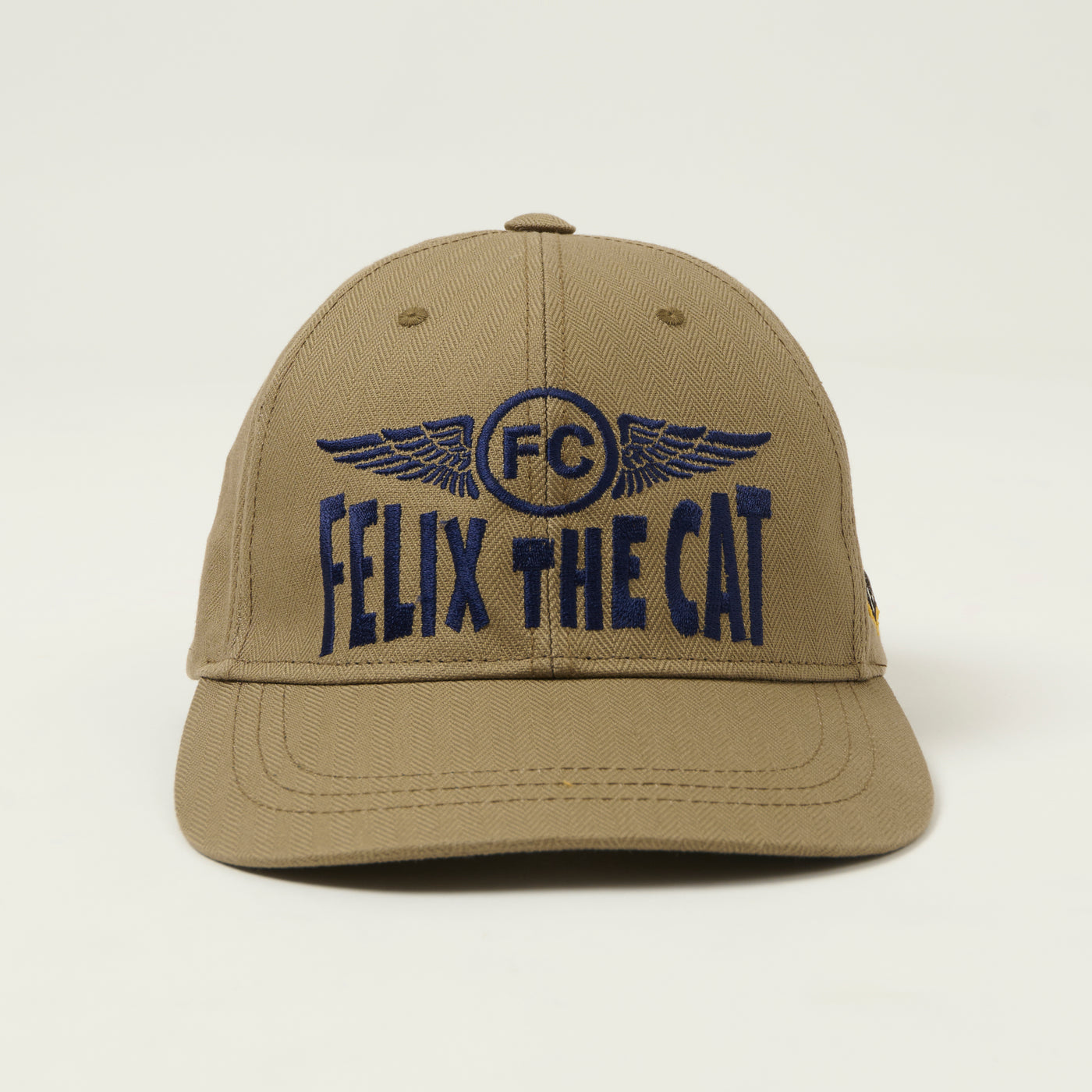 TOYS McCOY 'Felix The Cat' Cotton Herringbone Cap - Khaki