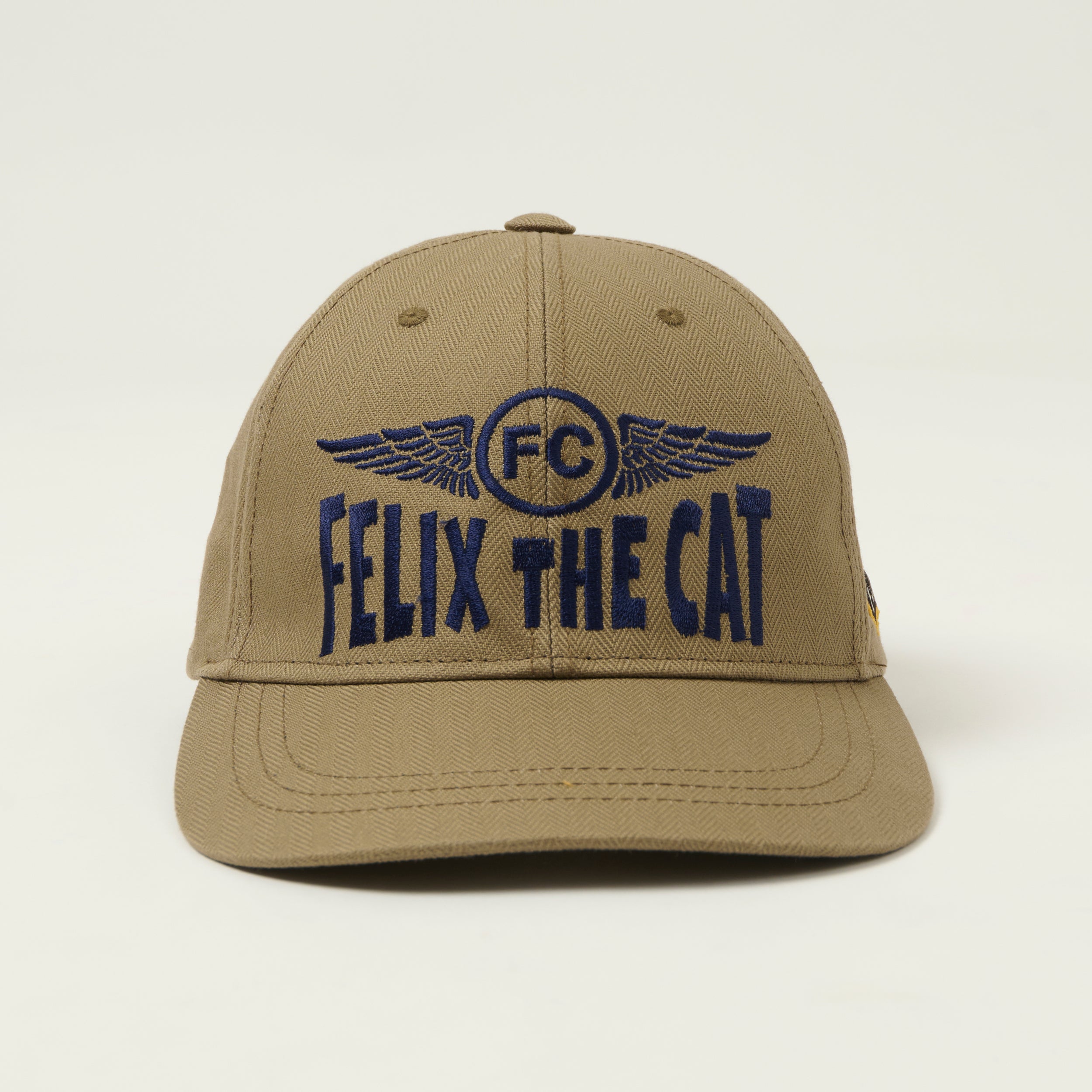 TOYS McCOY 'Felix The Cat' Cotton Herringbone Cap - Khaki