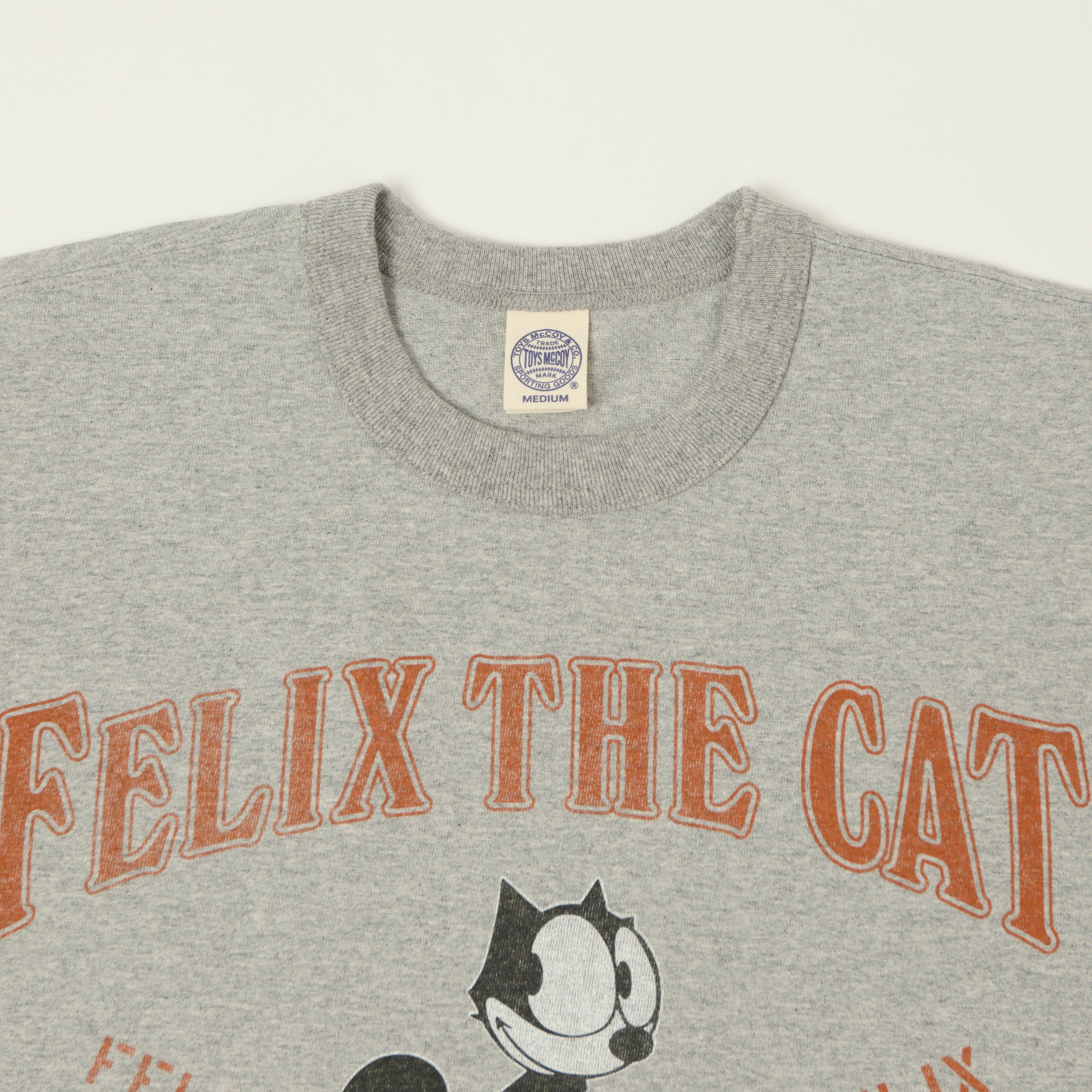 TOYS McCOY Felix The Cat 'World Famous' T-Shirt - Grey Melange