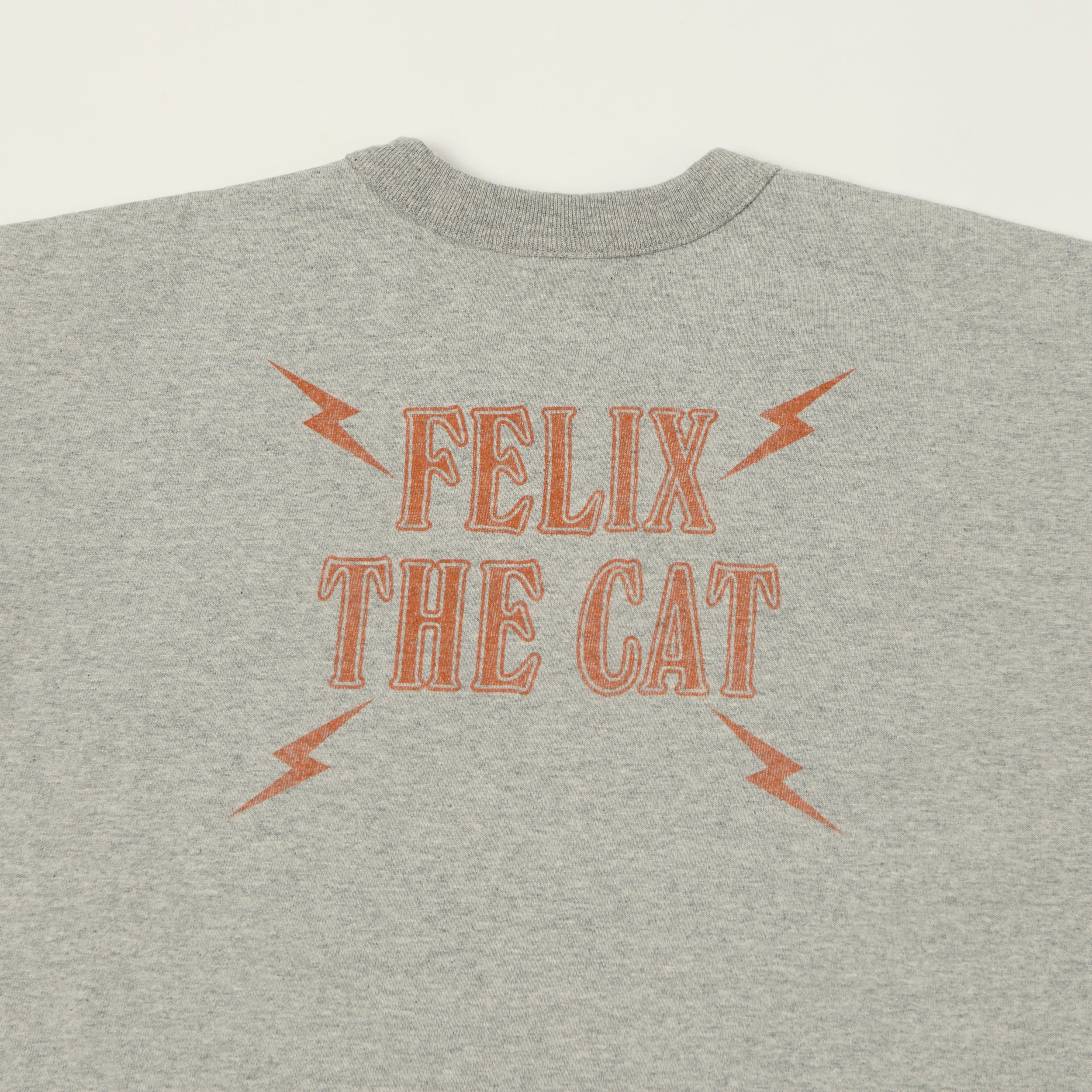 TOYS McCOY Felix The Cat 'World Famous' T-Shirt - Grey Melange