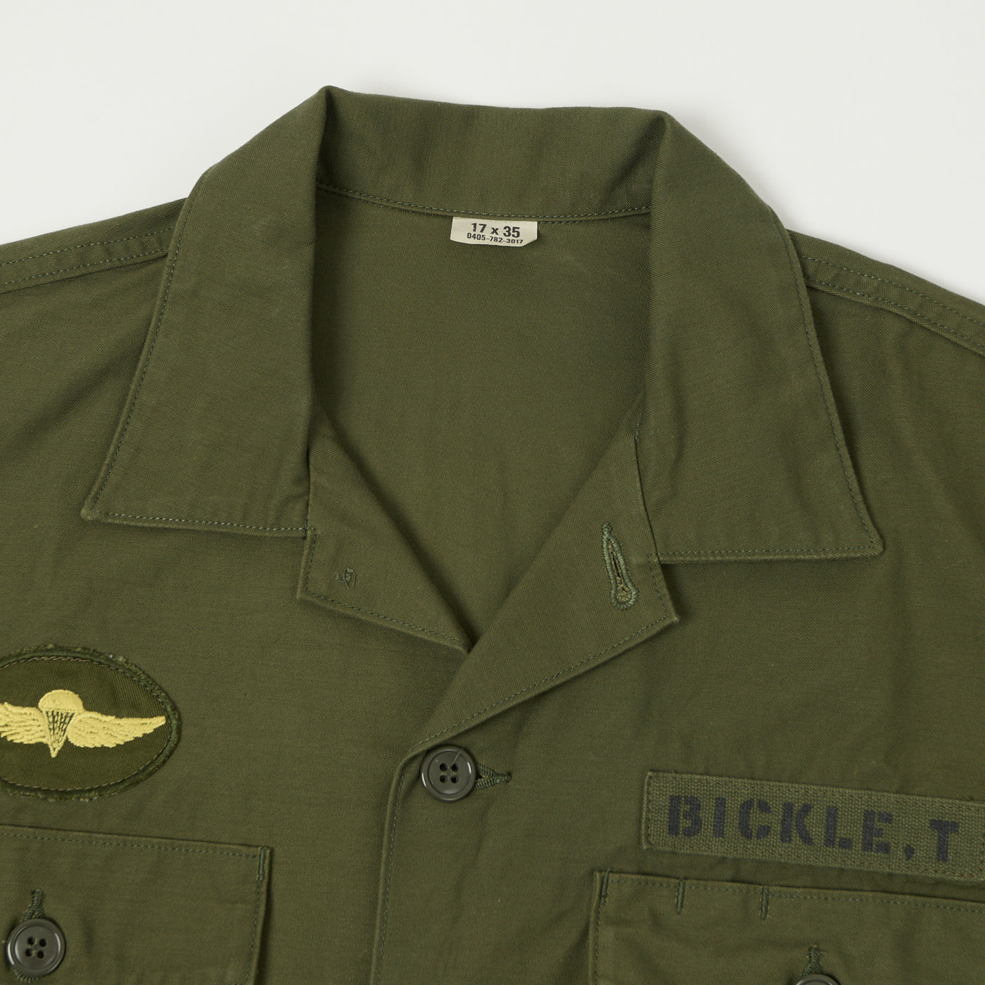 TOYS McCOY 'King Kong Company' OG-107 Cotton Sateen Shirt - Olive