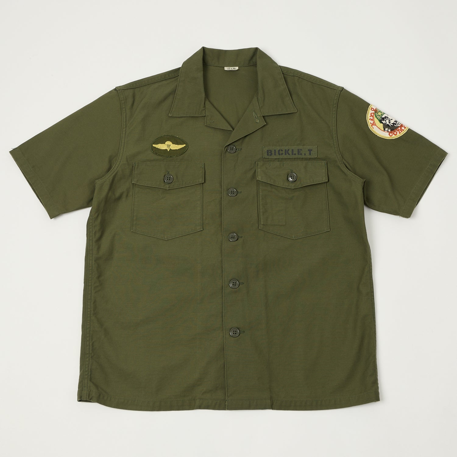 TOYS McCOY 'King Kong Company' OG-107 Cotton Sateen Shirt - Olive