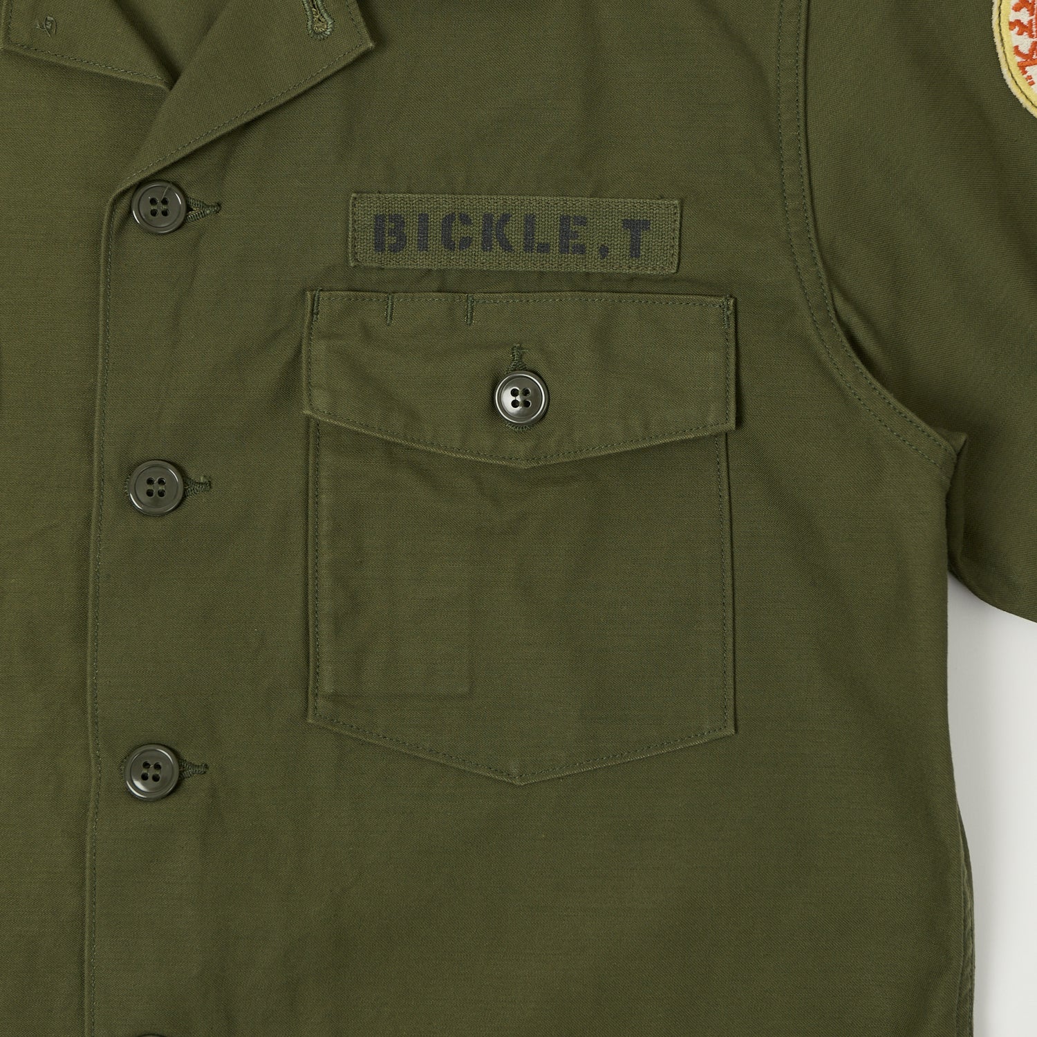 TOYS McCOY 'King Kong Company' OG-107 Cotton Sateen Shirt - Olive